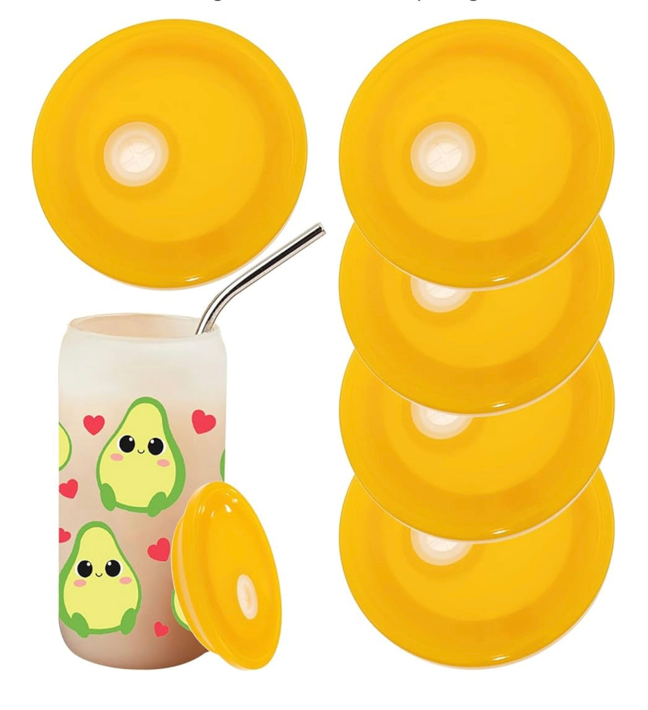 Yellow coloured lid