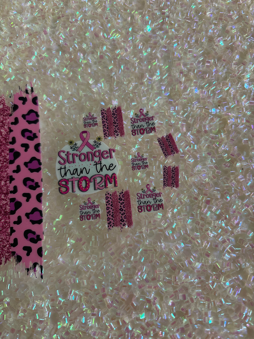 Stronger than the storm with lid decal