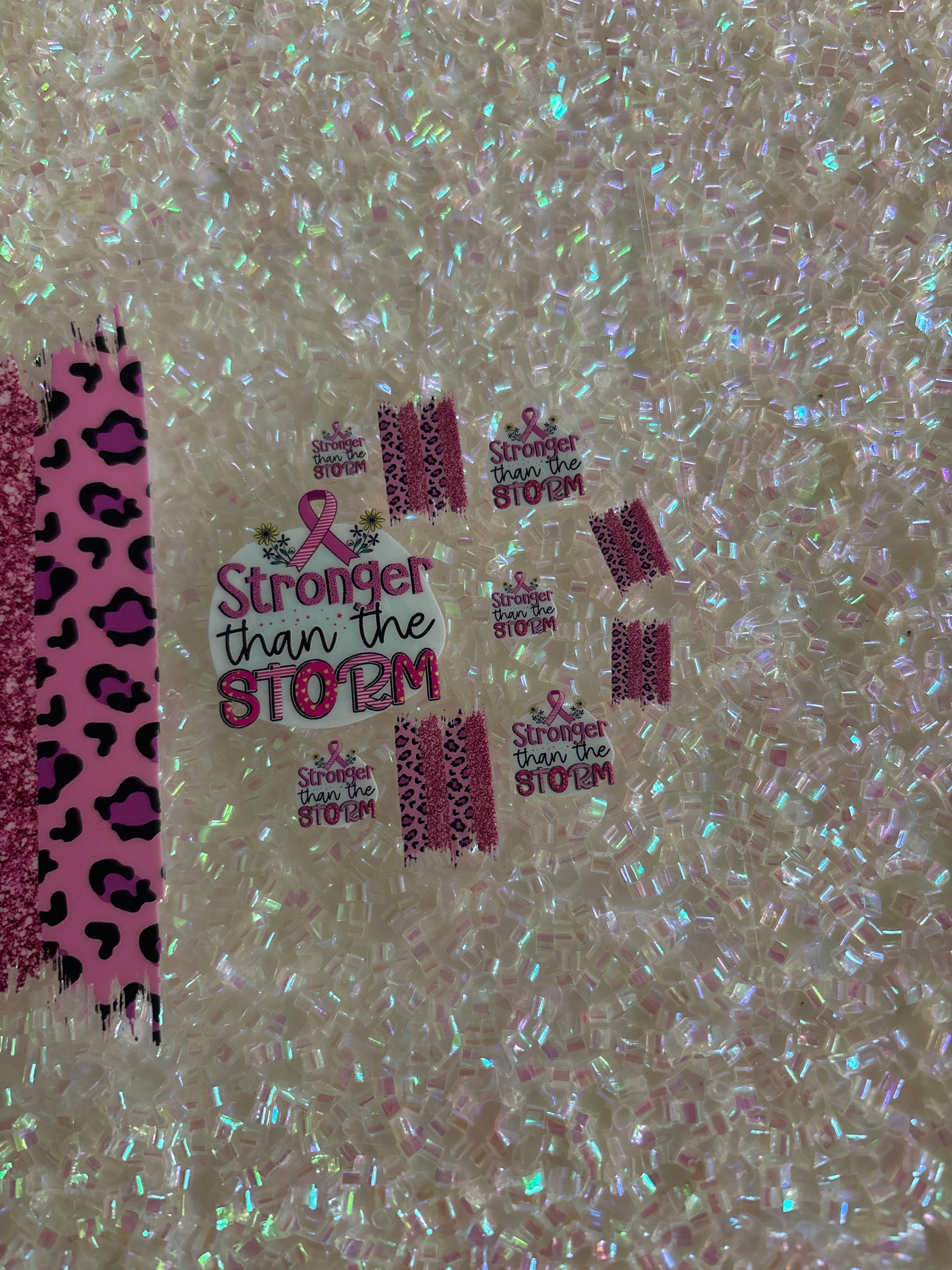 Stronger than the storm with lid decal