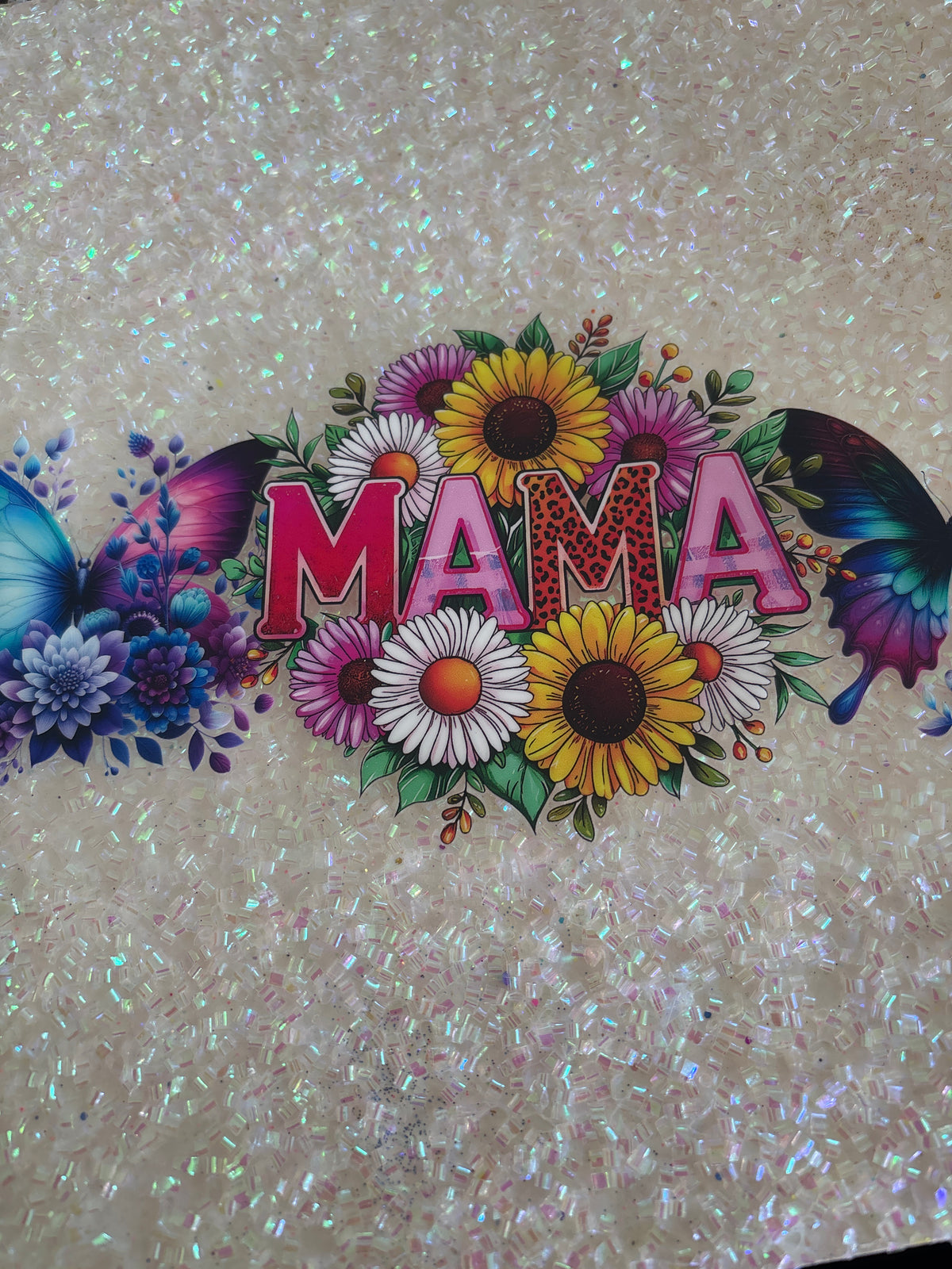 MAMA blue and purple butterfly