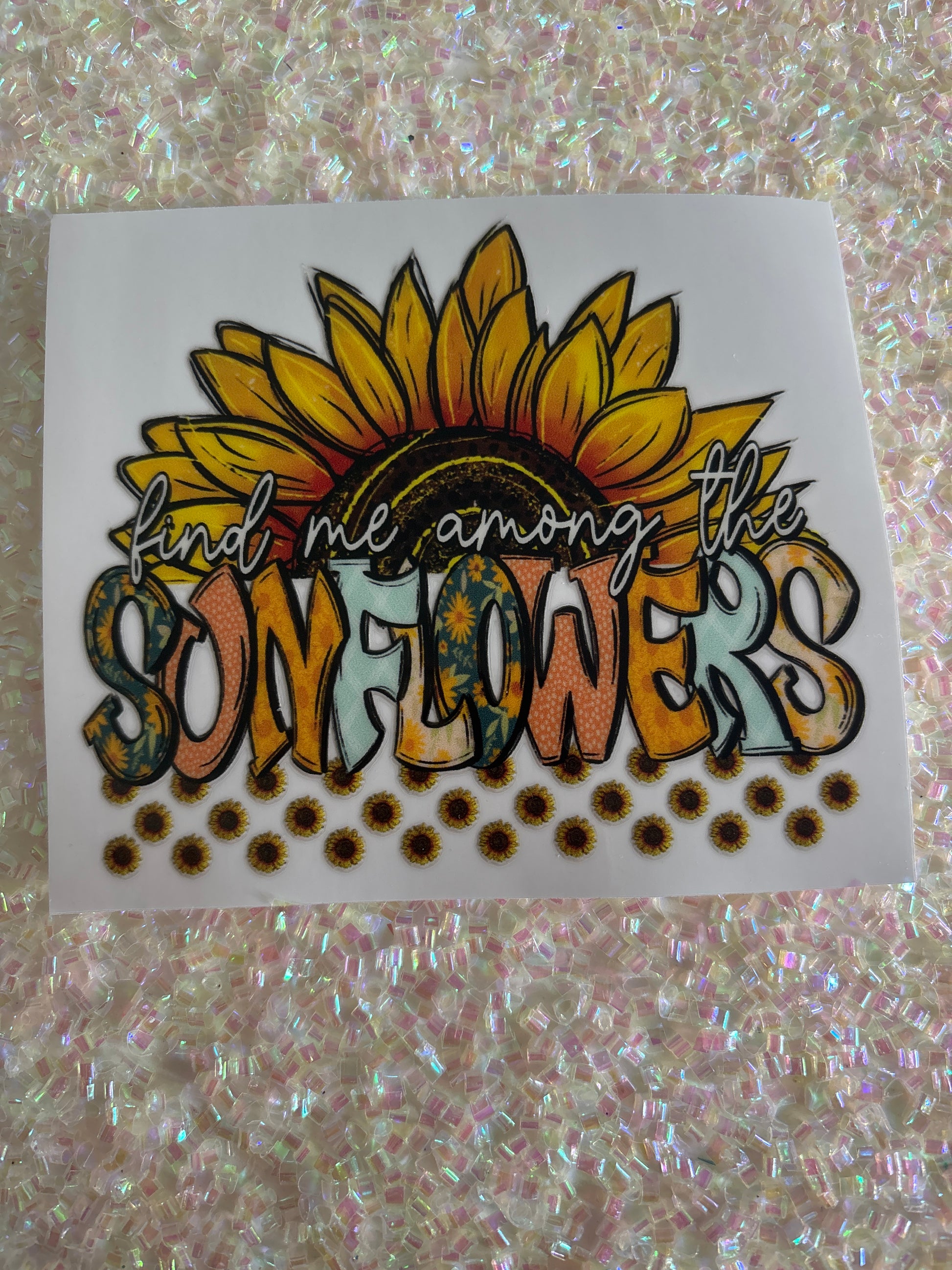 Find me among the sunflowers