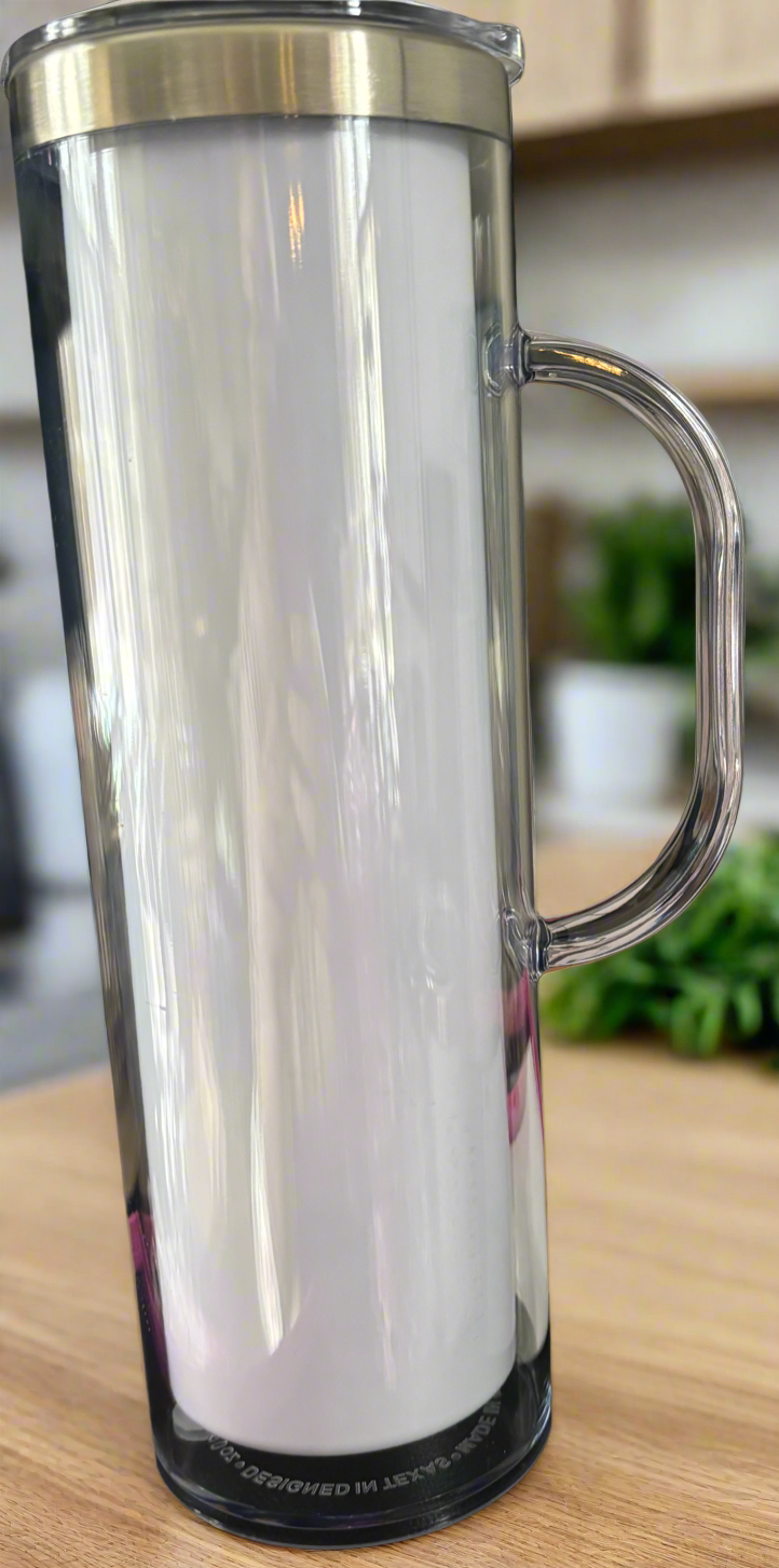 20oz Stainless Steel Snowglobe (With Handle)
