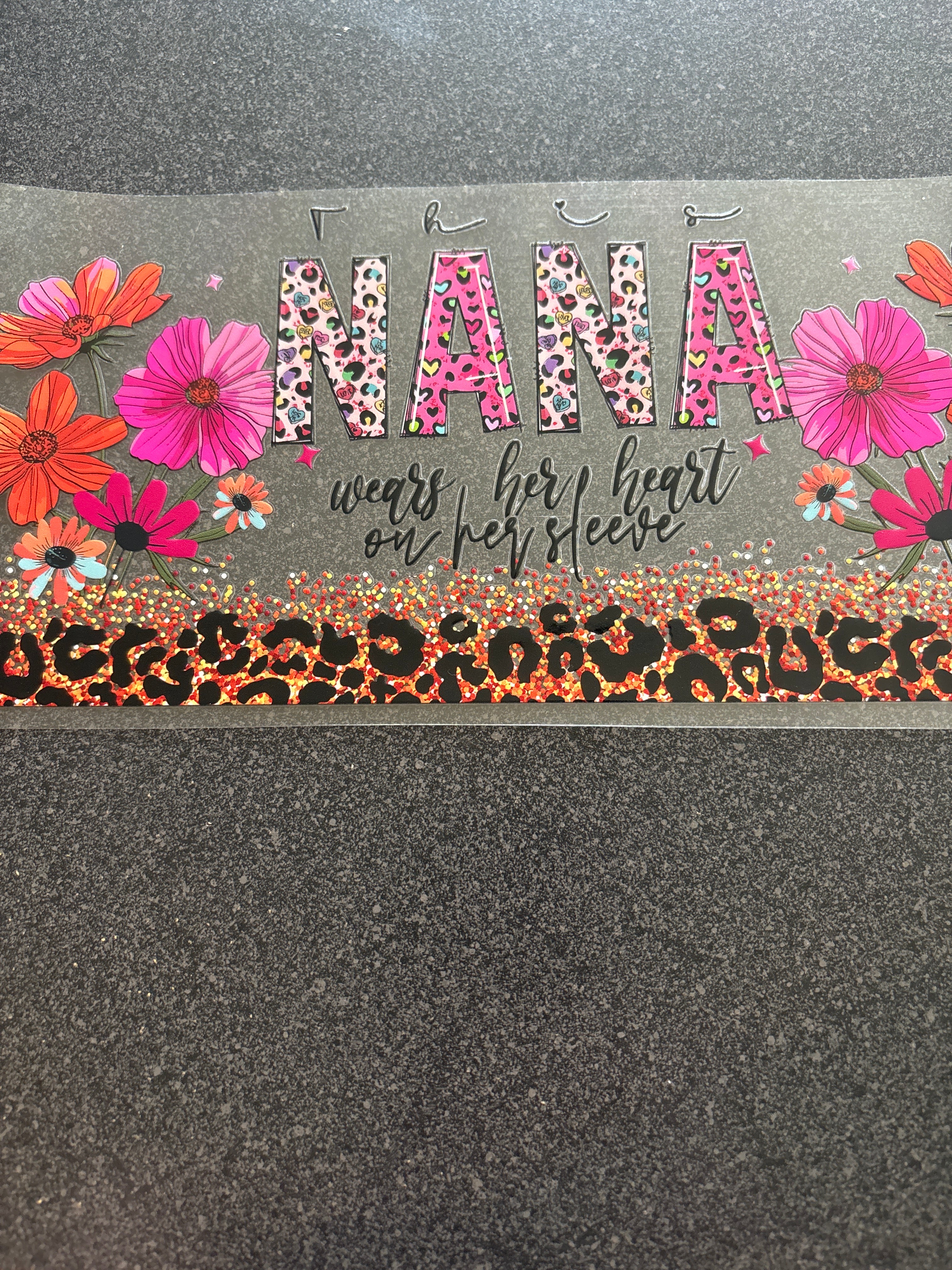 This Nana wears her heart on her sleeve