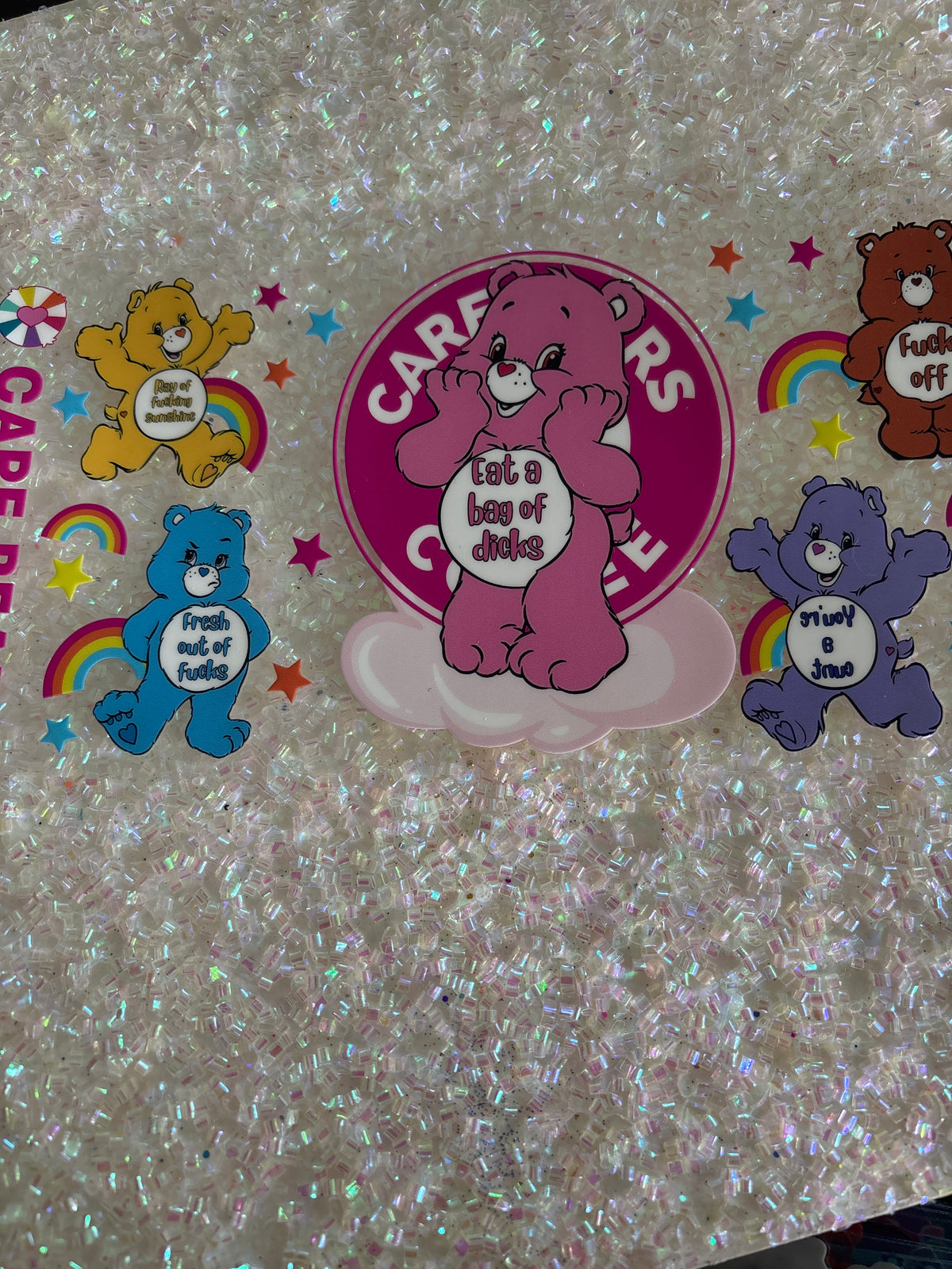 Swear bears with lid decal