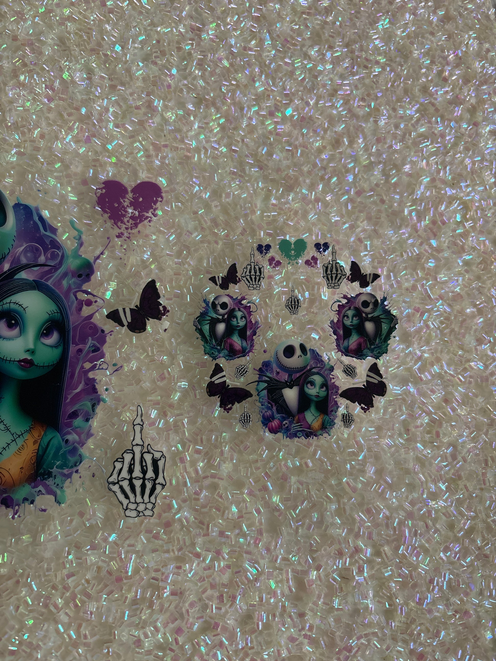 Jack and Sally with lid decal