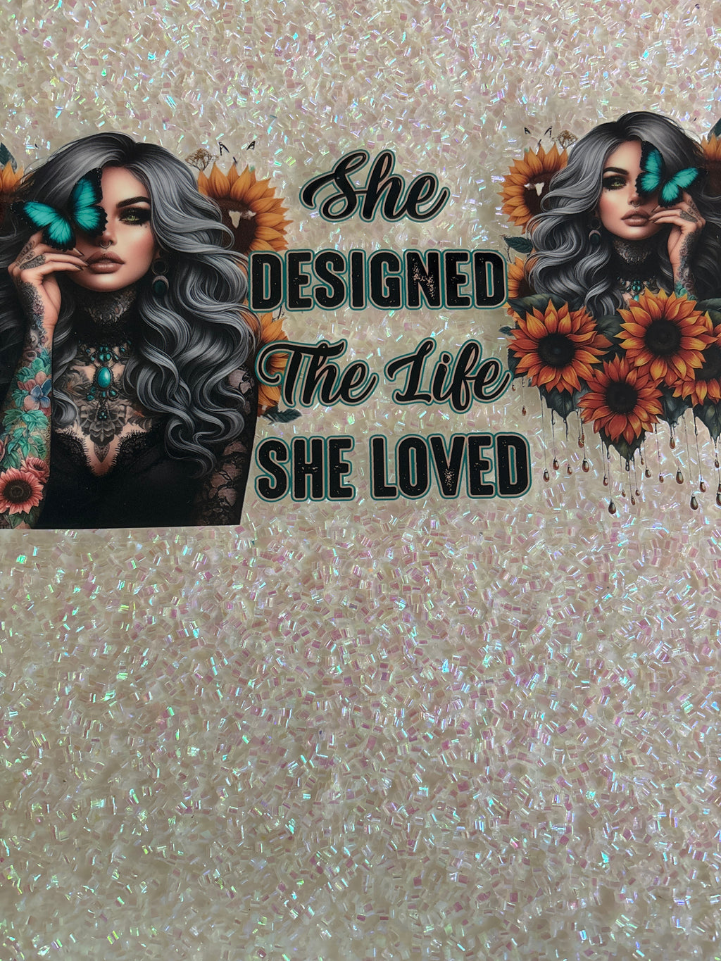 She designed the life she loved with with decal