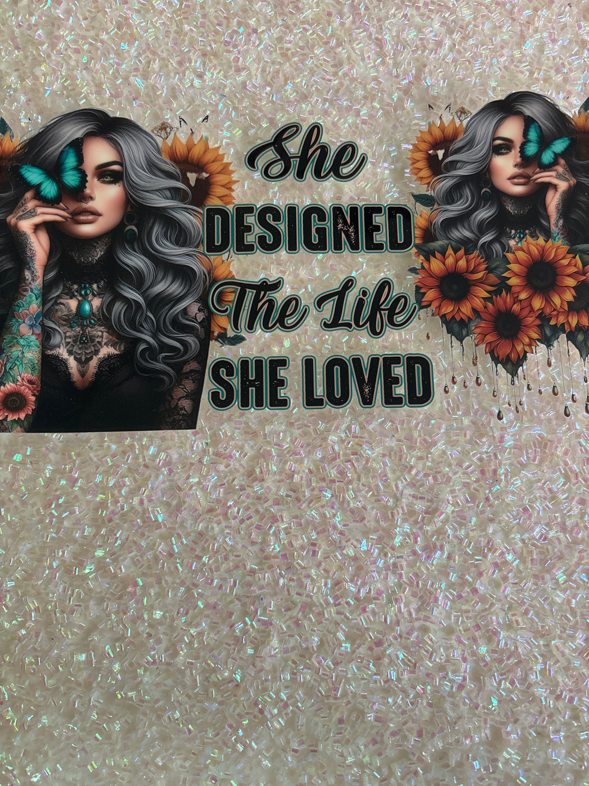 She designed the life she loved with with decal