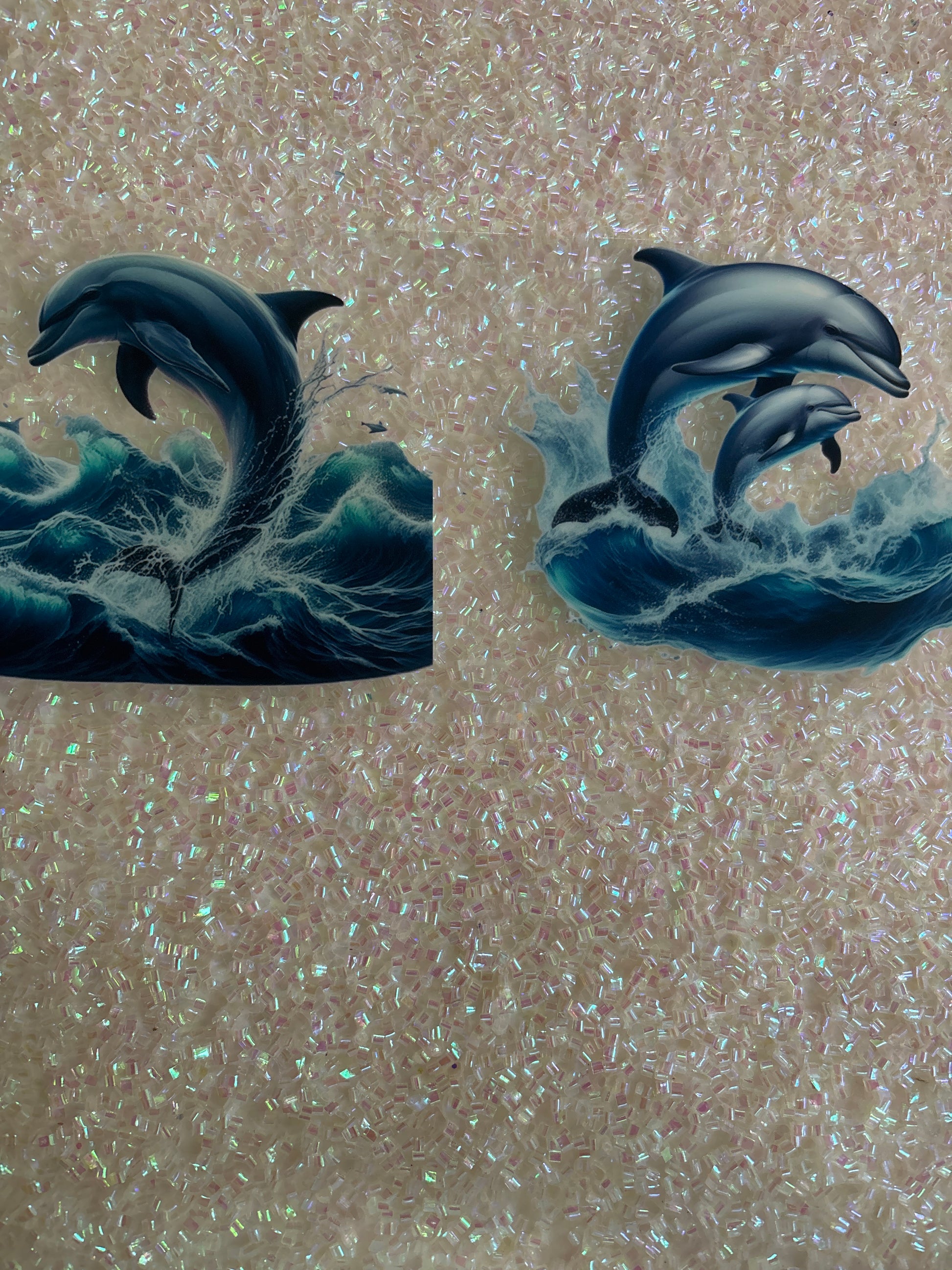 Dolphin with lid decal
