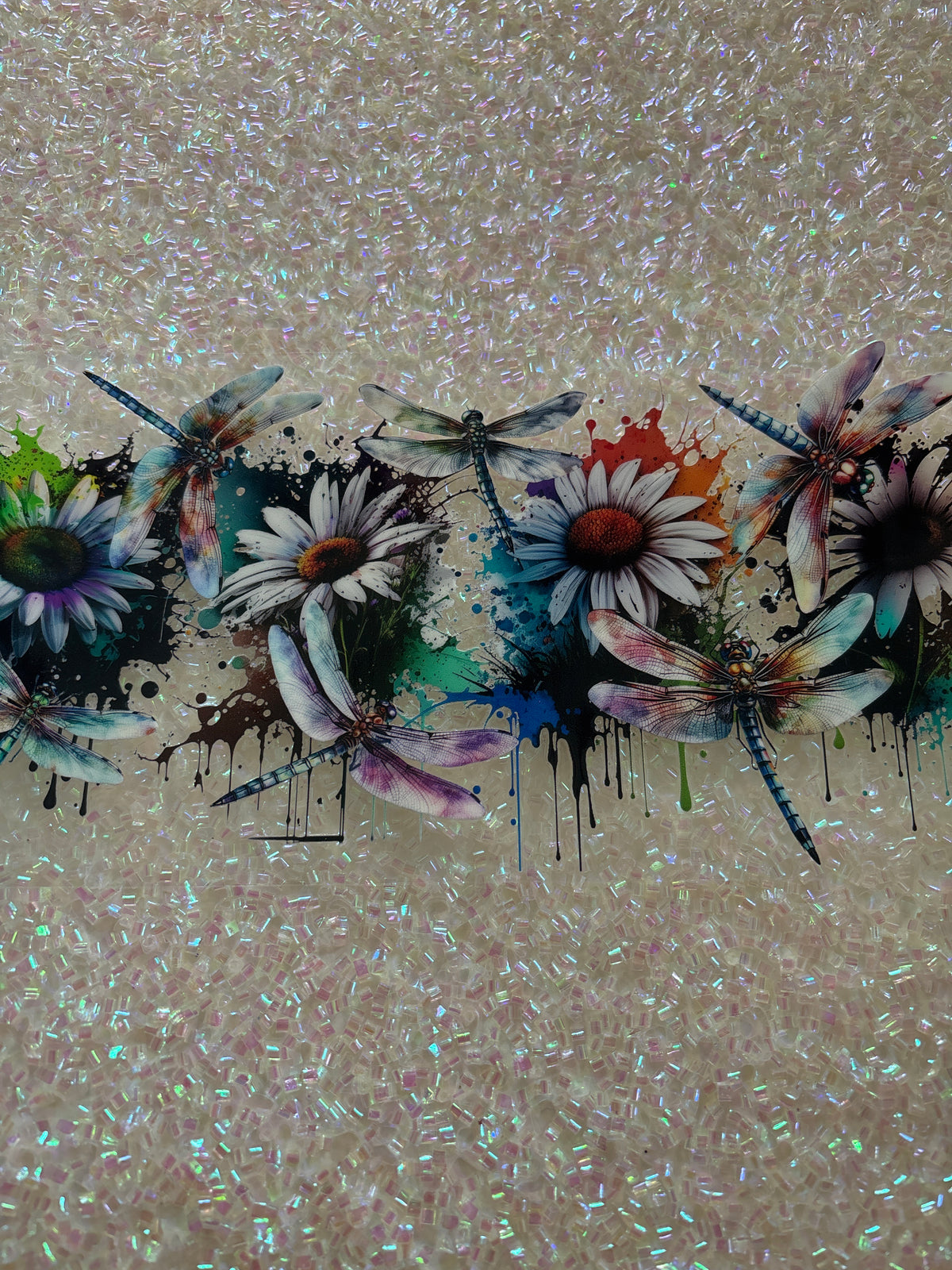 Dragonflies and flowers