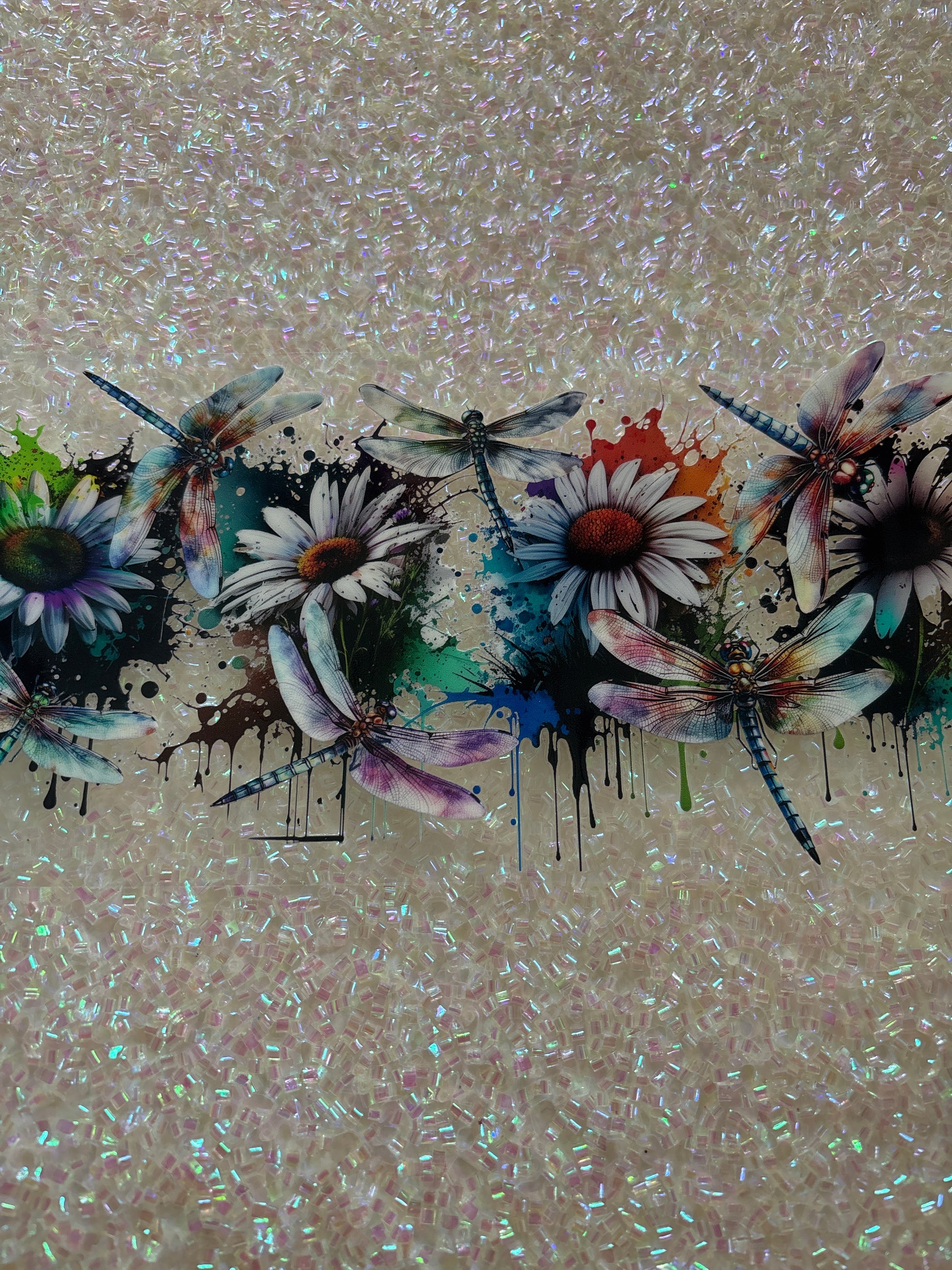 Dragonflies and flowers