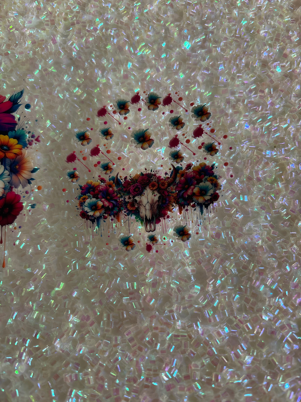 Animal skull with lid decal