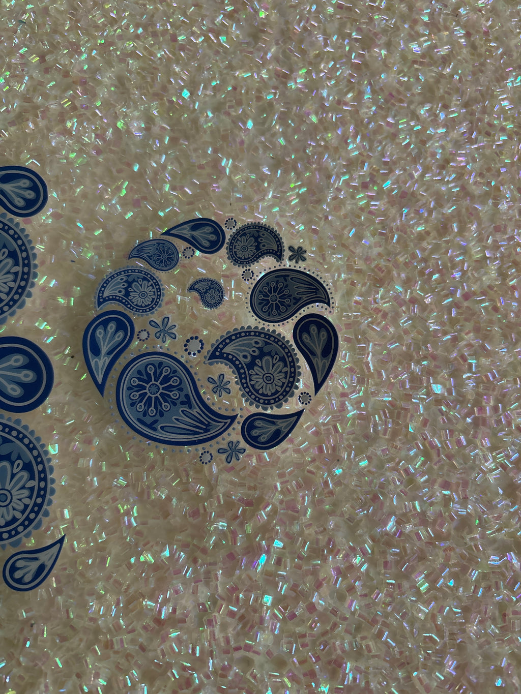 Blue Pattern with Lid Decal