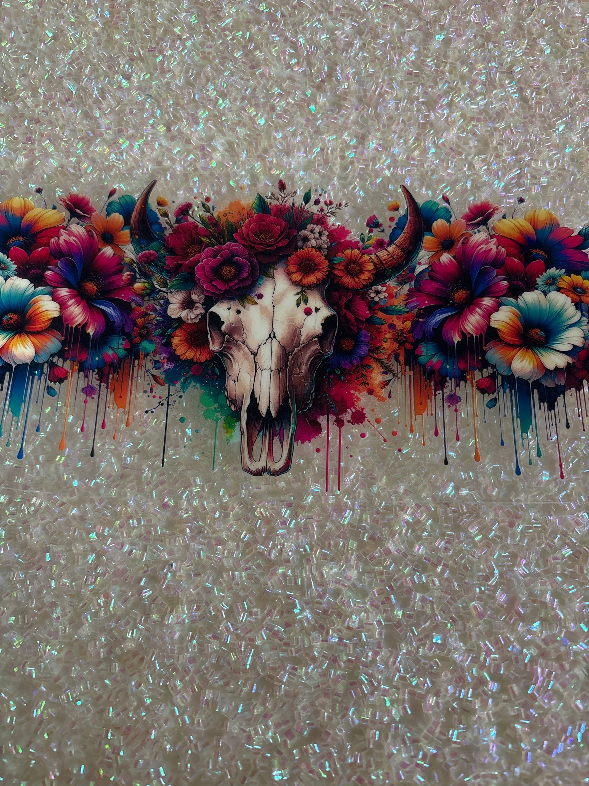 Animal skull with lid decal