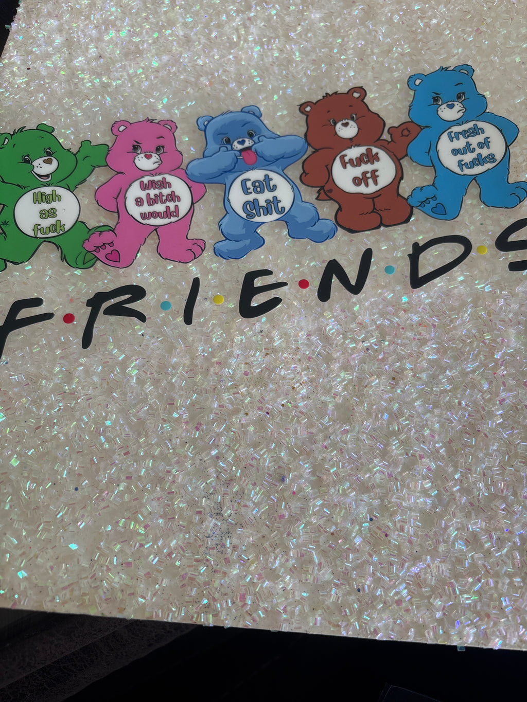 Friends Swear Bears with lid decal