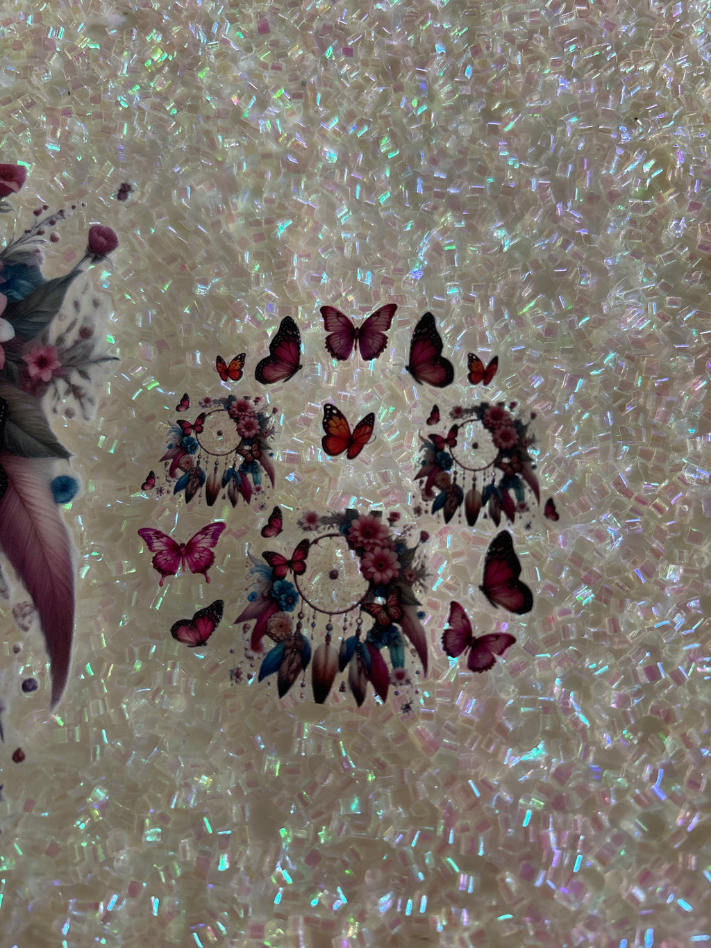 Dream catchers and butterflies with lid decal