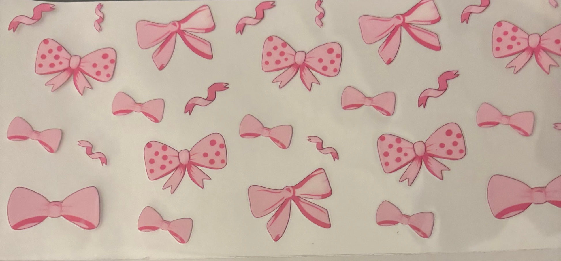 Pink thick bows