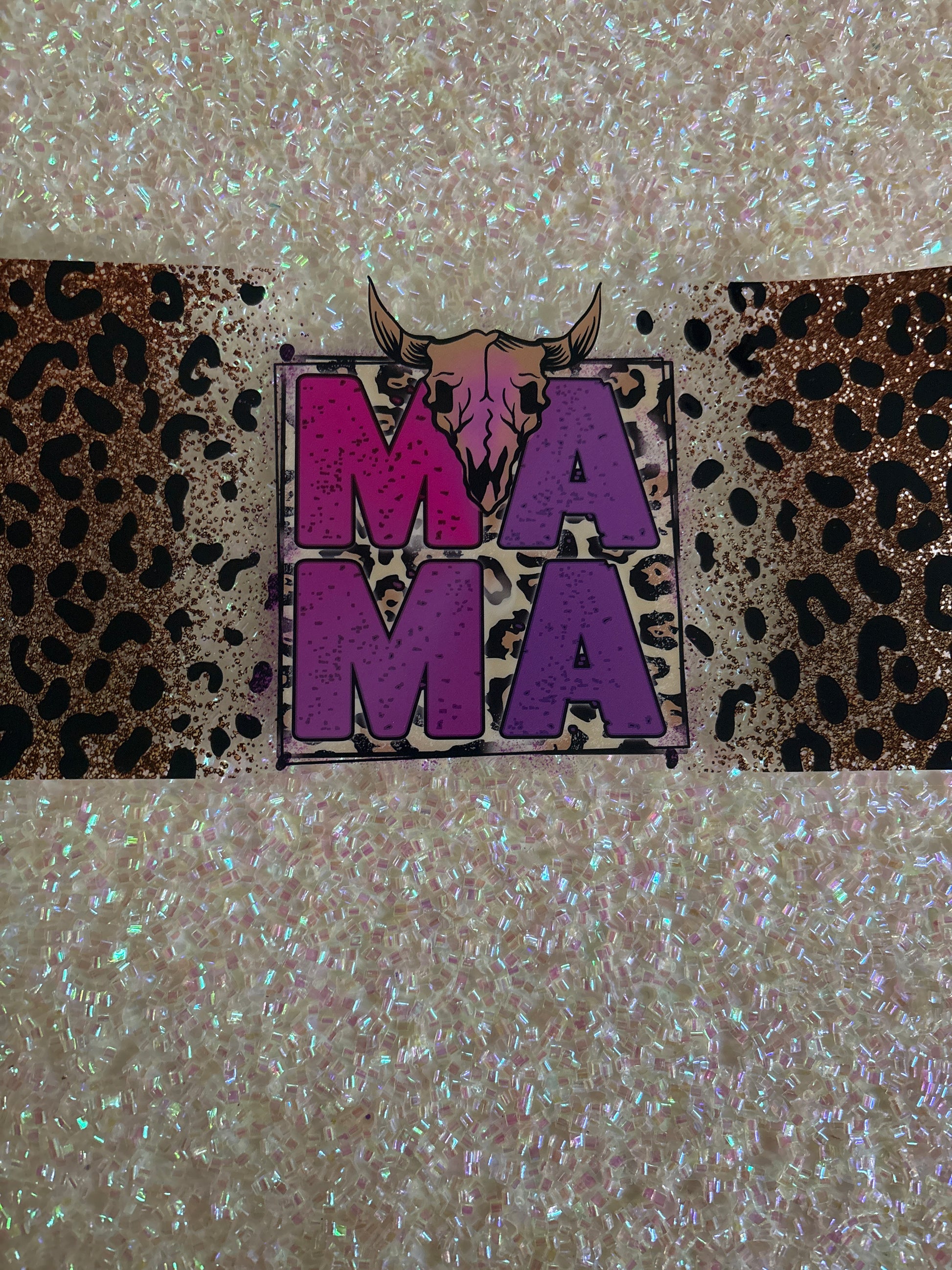 Momma with bull skull