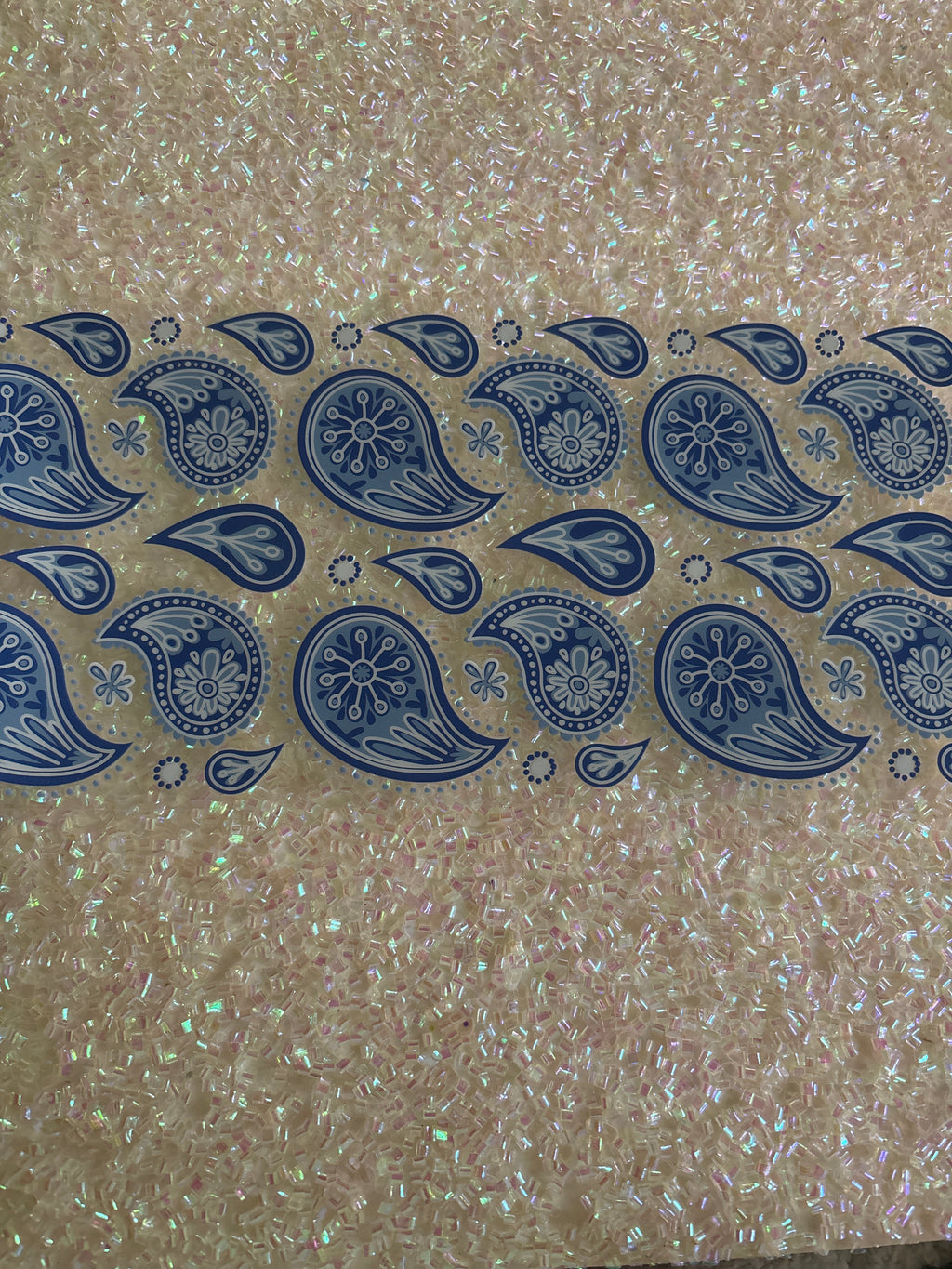 Blue Pattern with Lid Decal