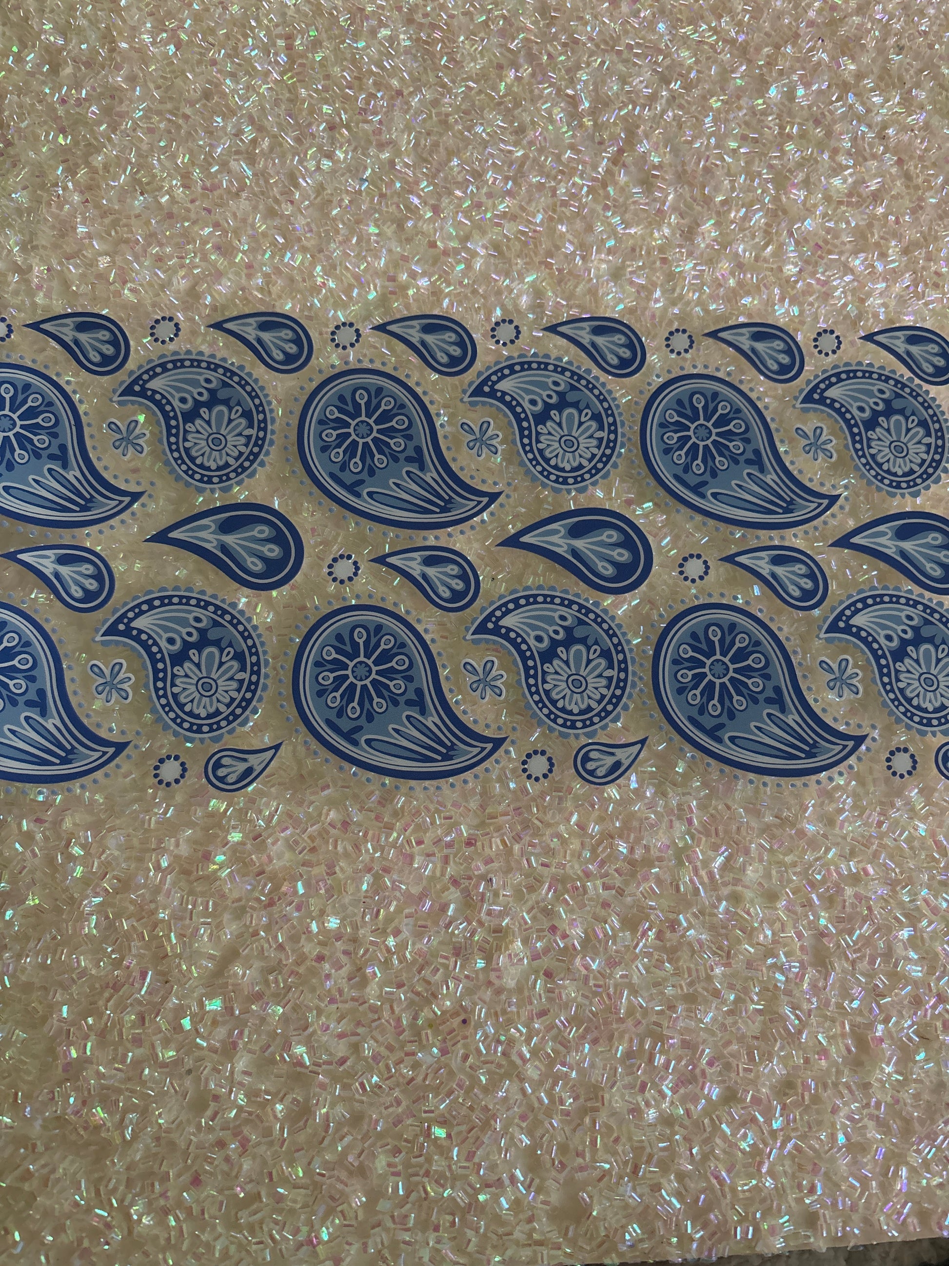 Blue Pattern with Lid Decal