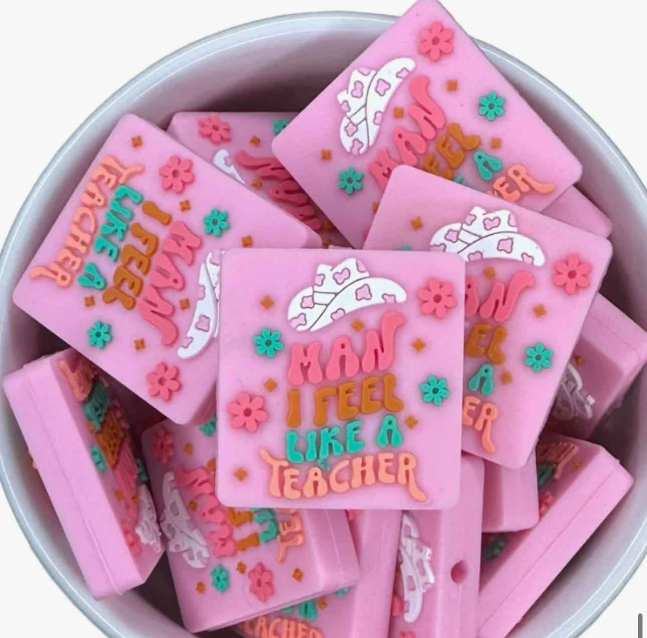 Man, I feel like a teacher focal bead