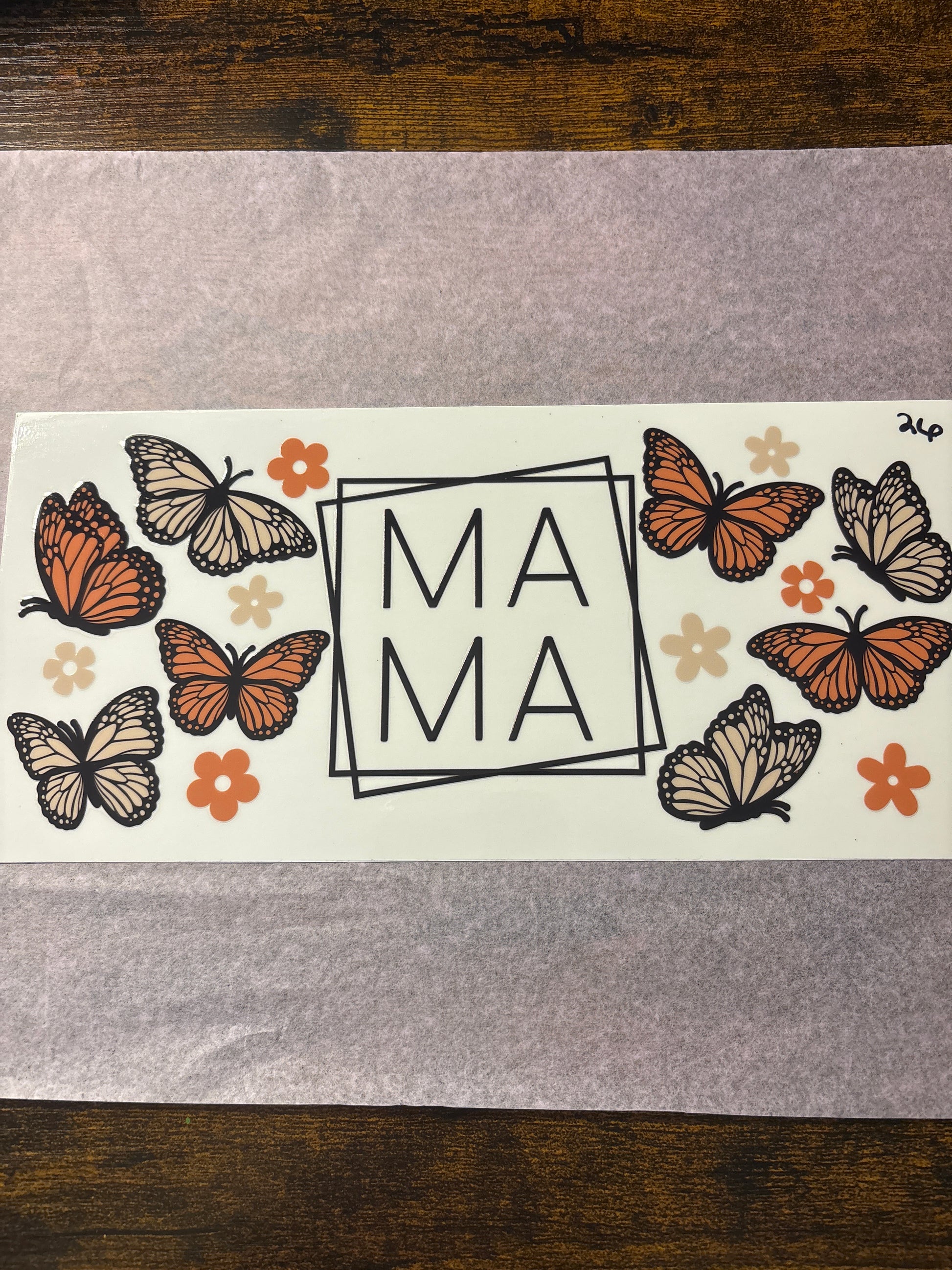 Momma with butterflies