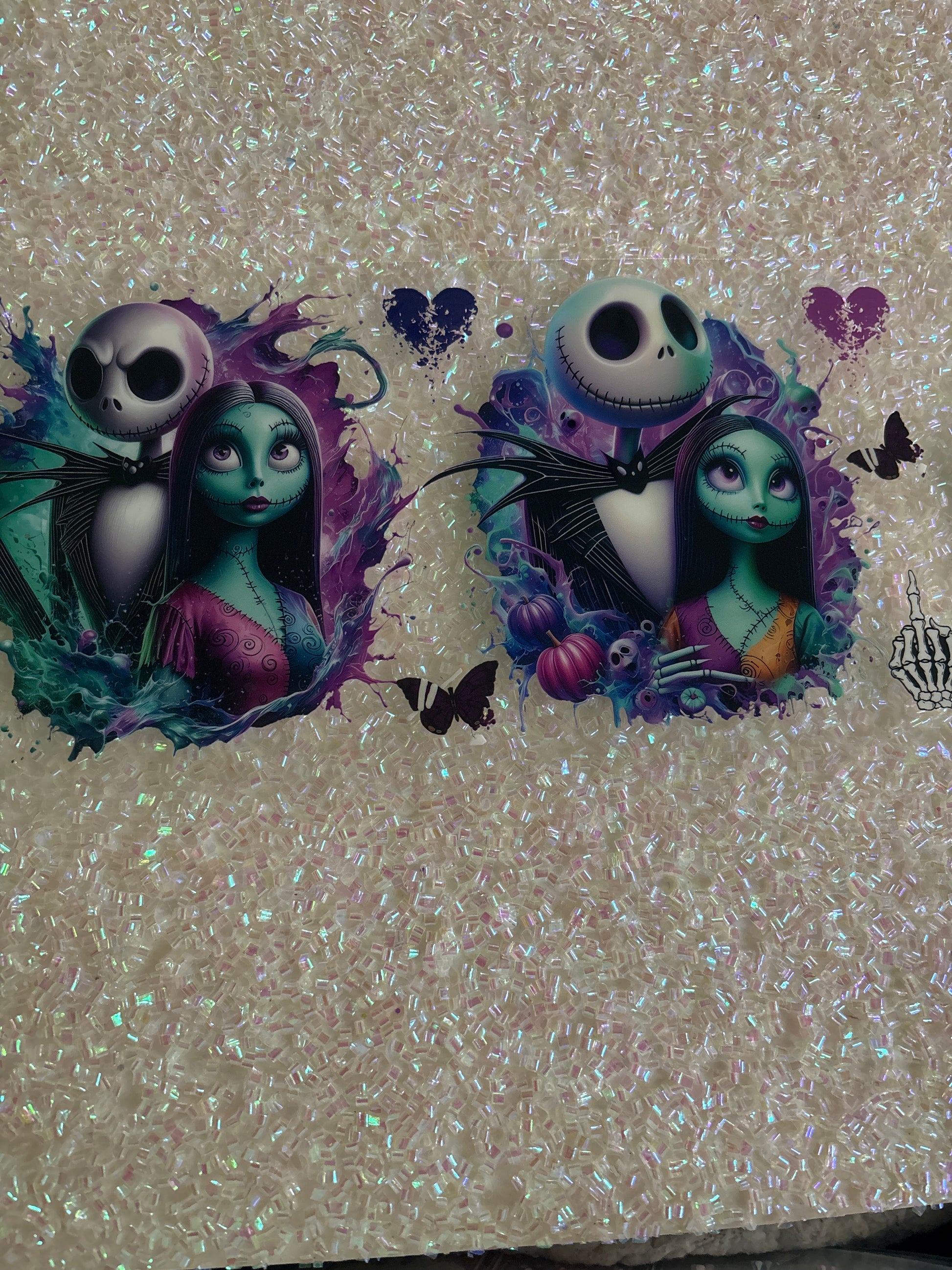 Jack and Sally with lid decal