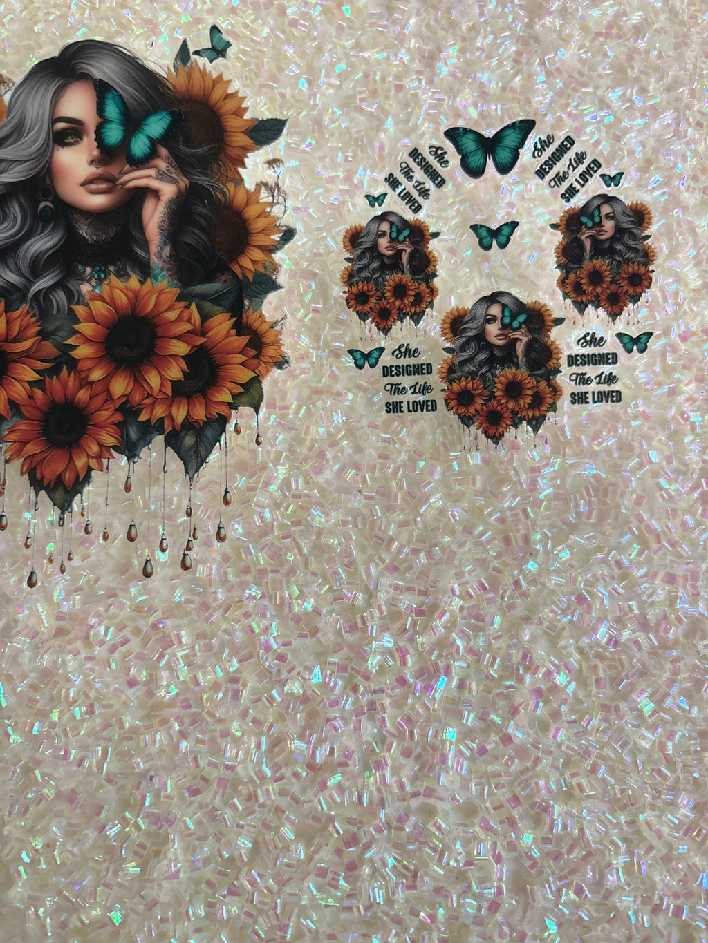 She designed the life she loved with with decal