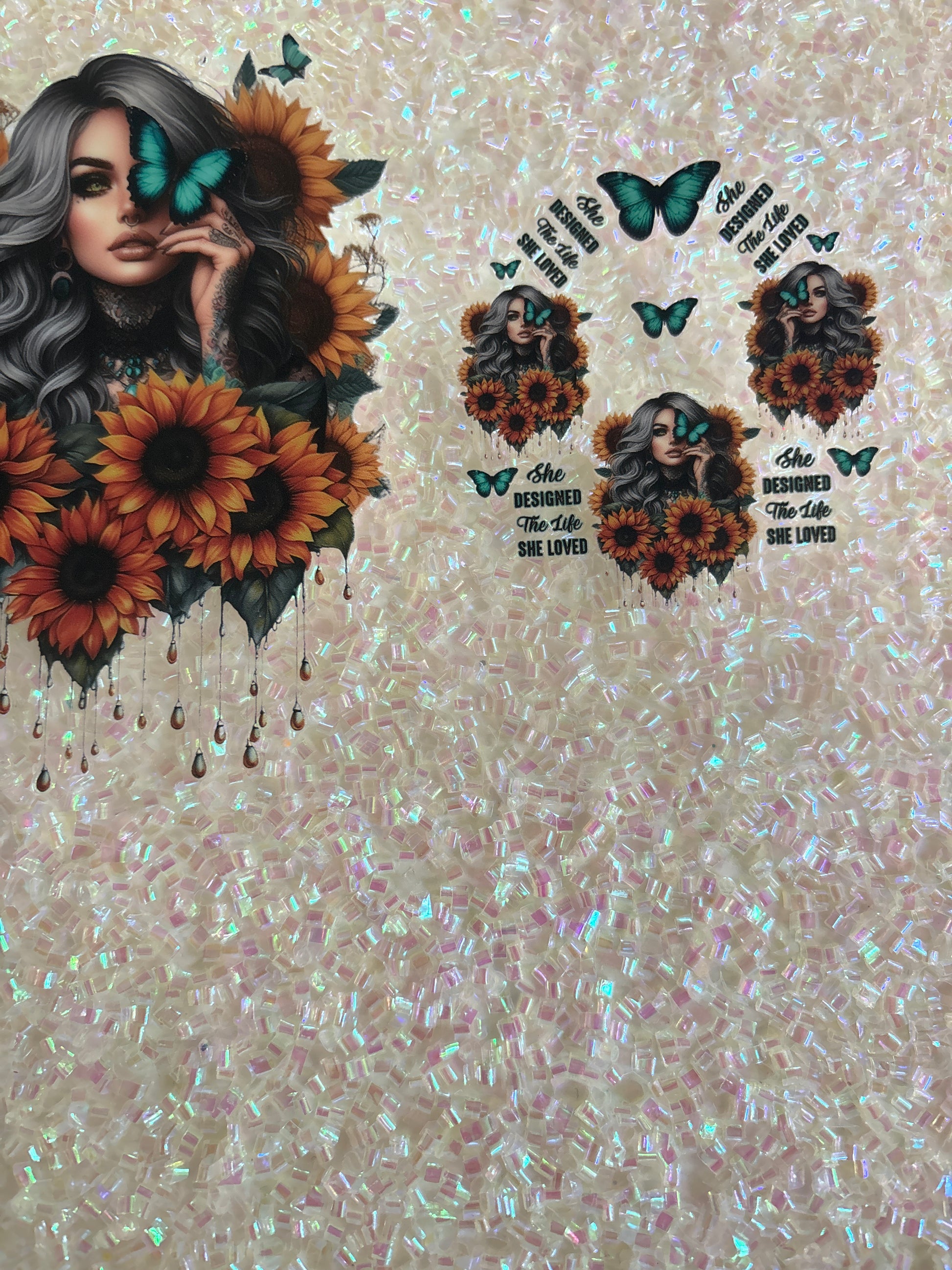 She designed the life she loved with with decal