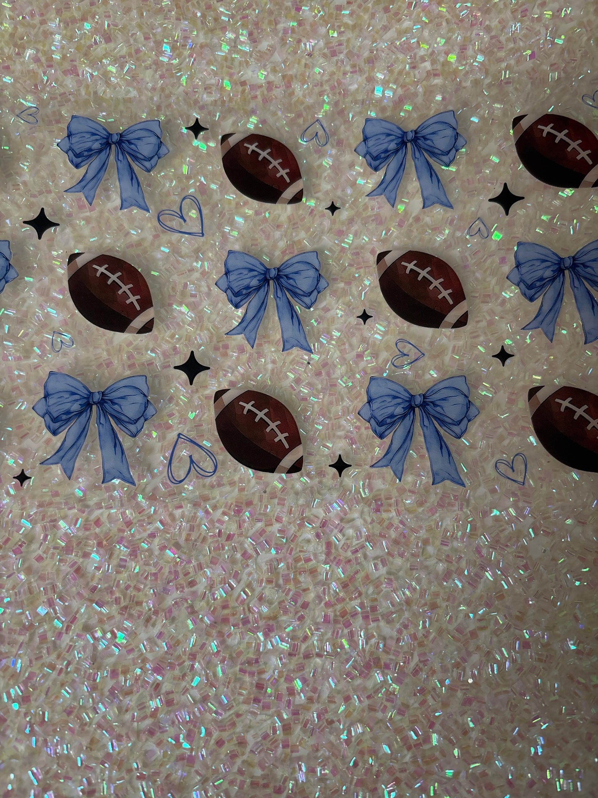 Football 🏈 and blue bows 💙