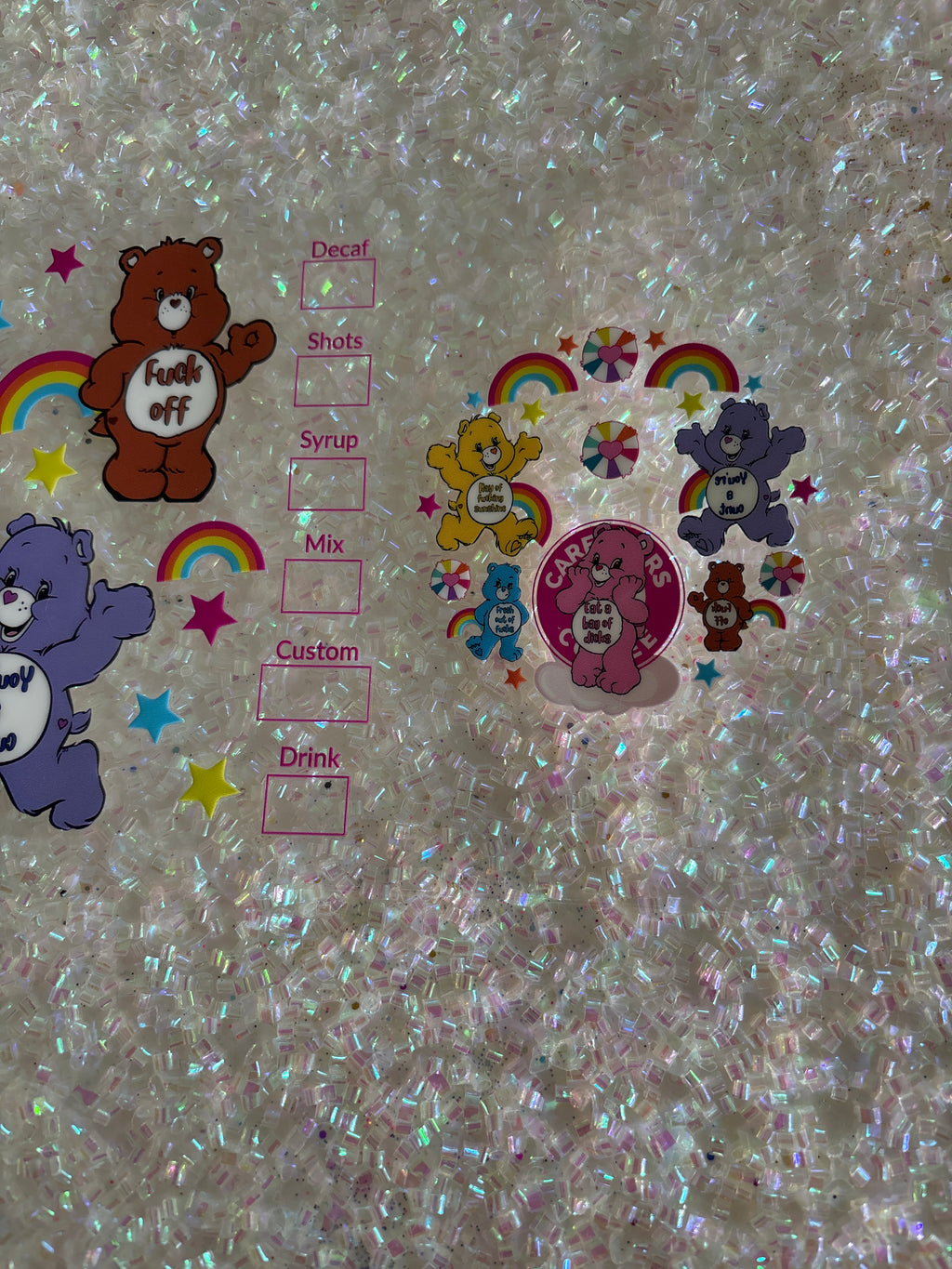 Swear bears with lid decal