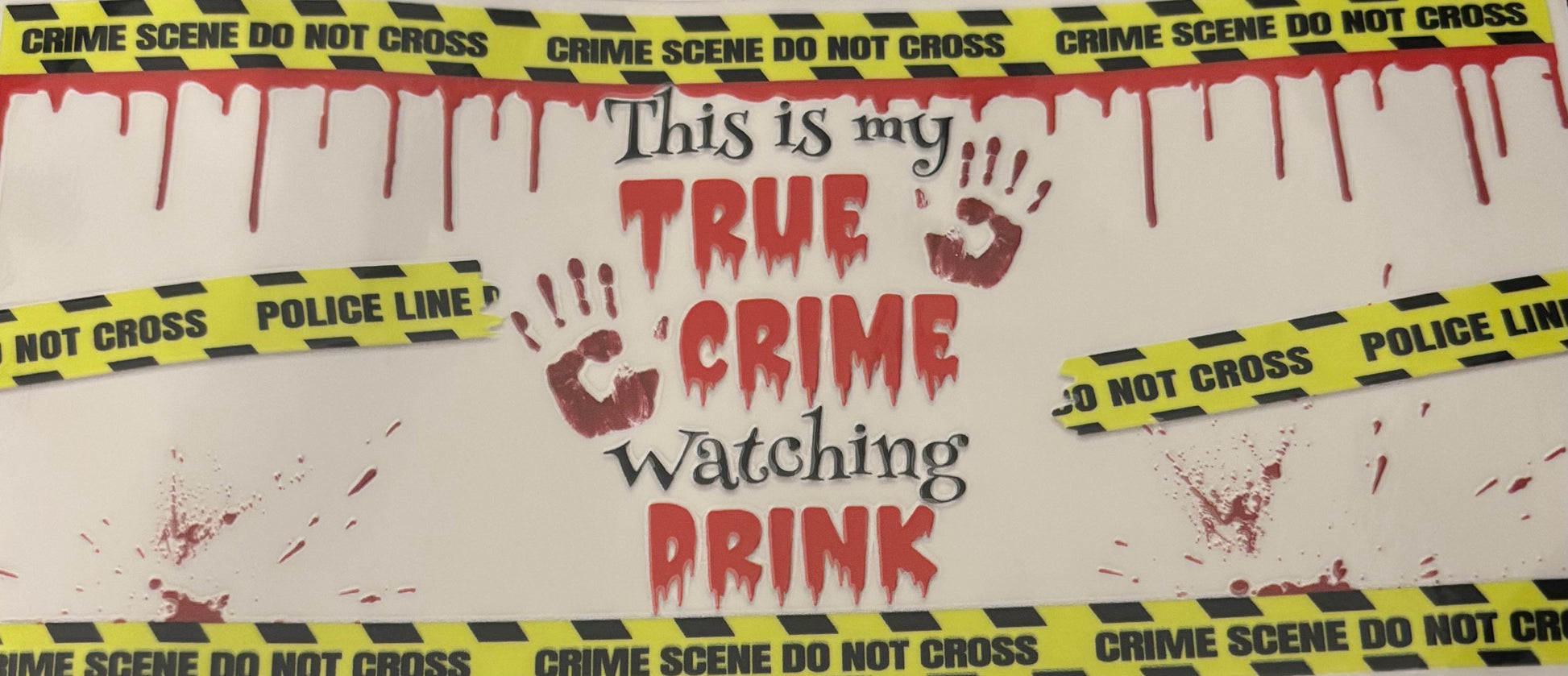 True crime watching drink