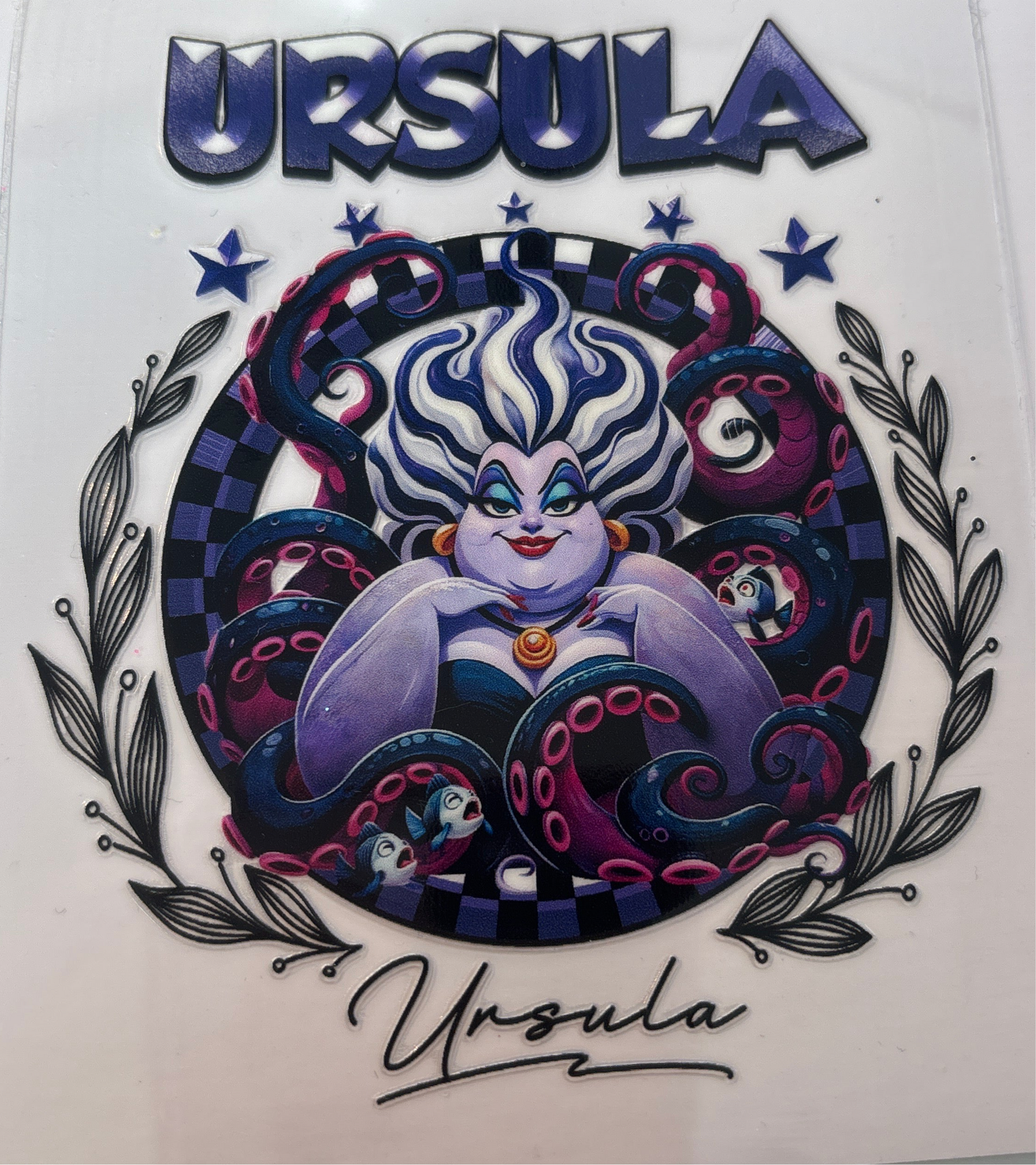 Ursula UVDTF copper wrap 4 inch decal