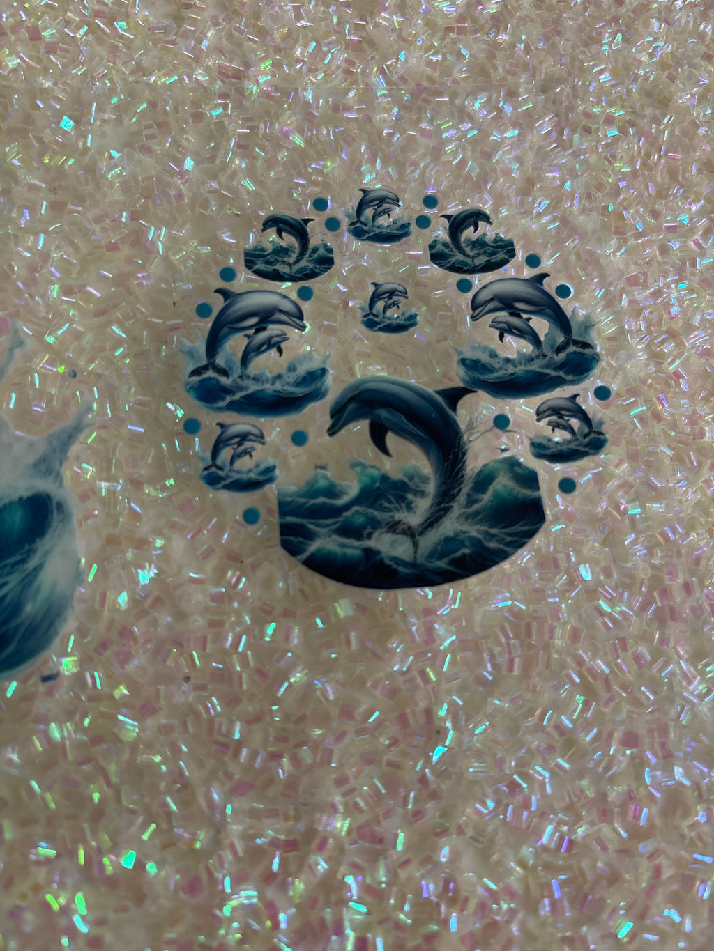 Dolphin with lid decal