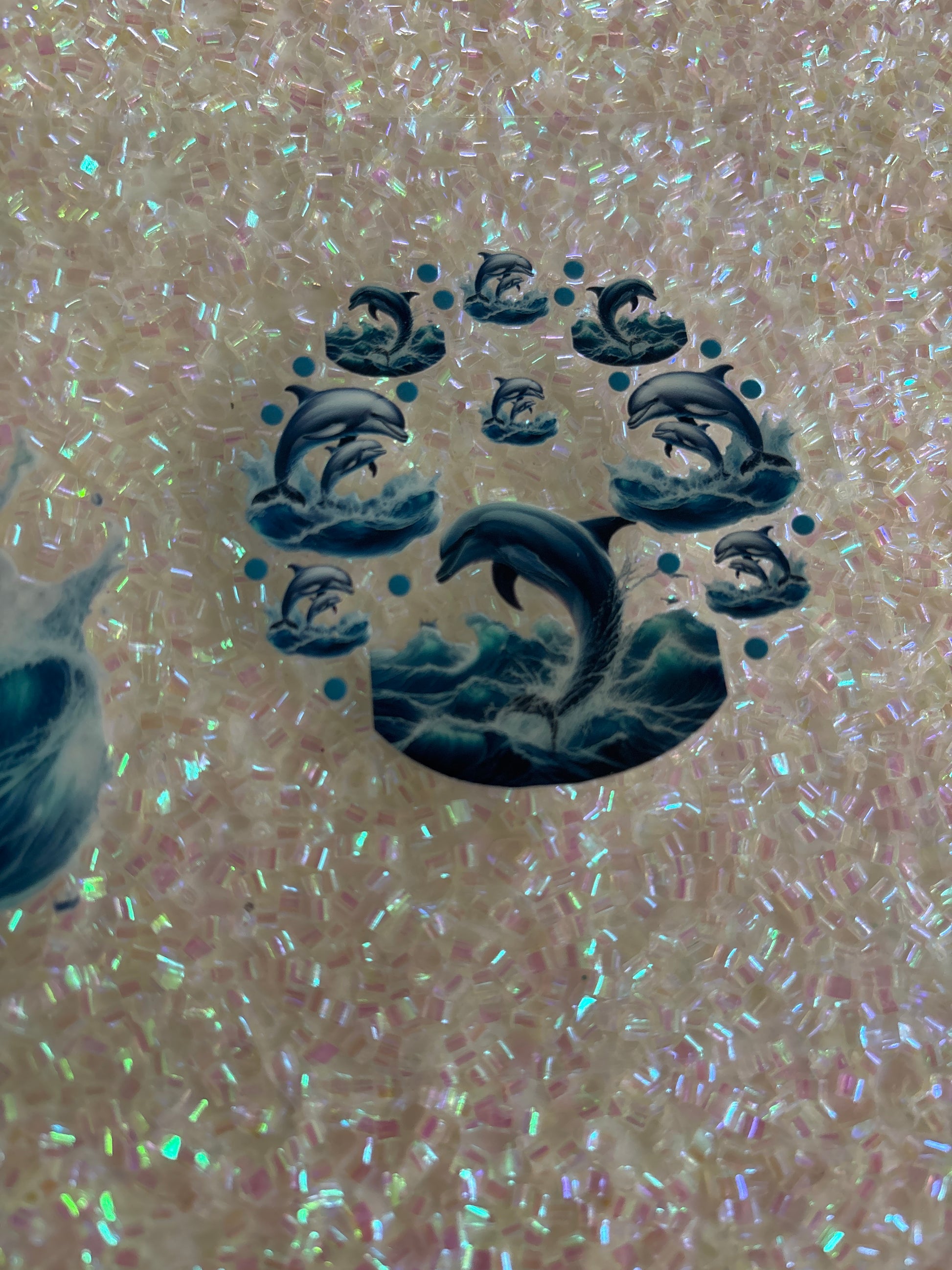 Dolphin with lid decal