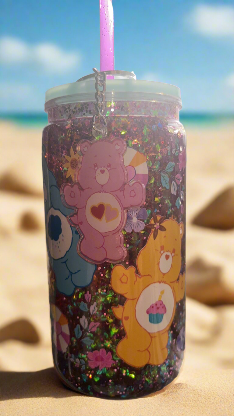 16 ounce Care Bear 💜💙🩷💚