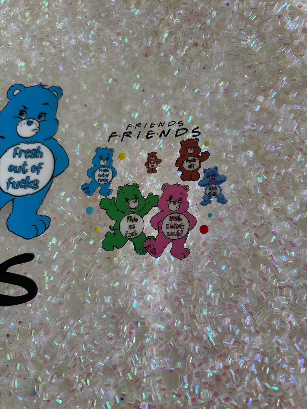 Friends Swear Bears with lid decal