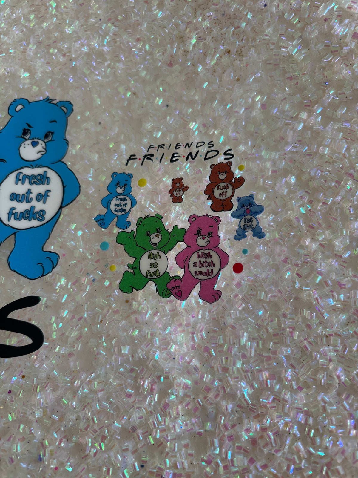 Friends Swear Bears with lid decal