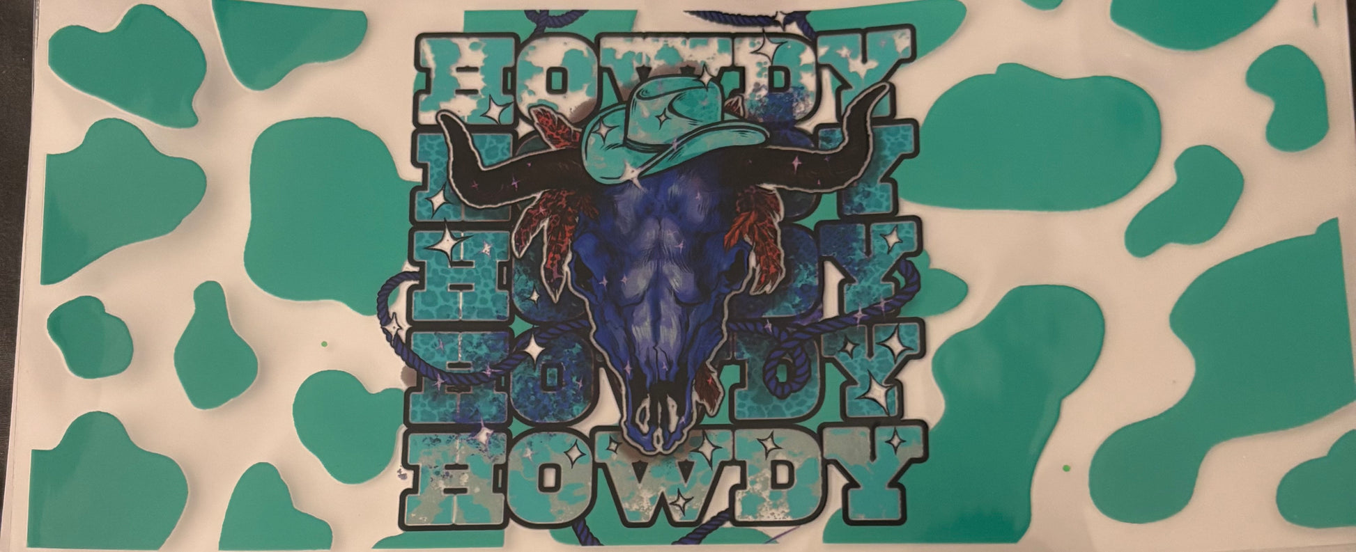 Howdy Teal Western