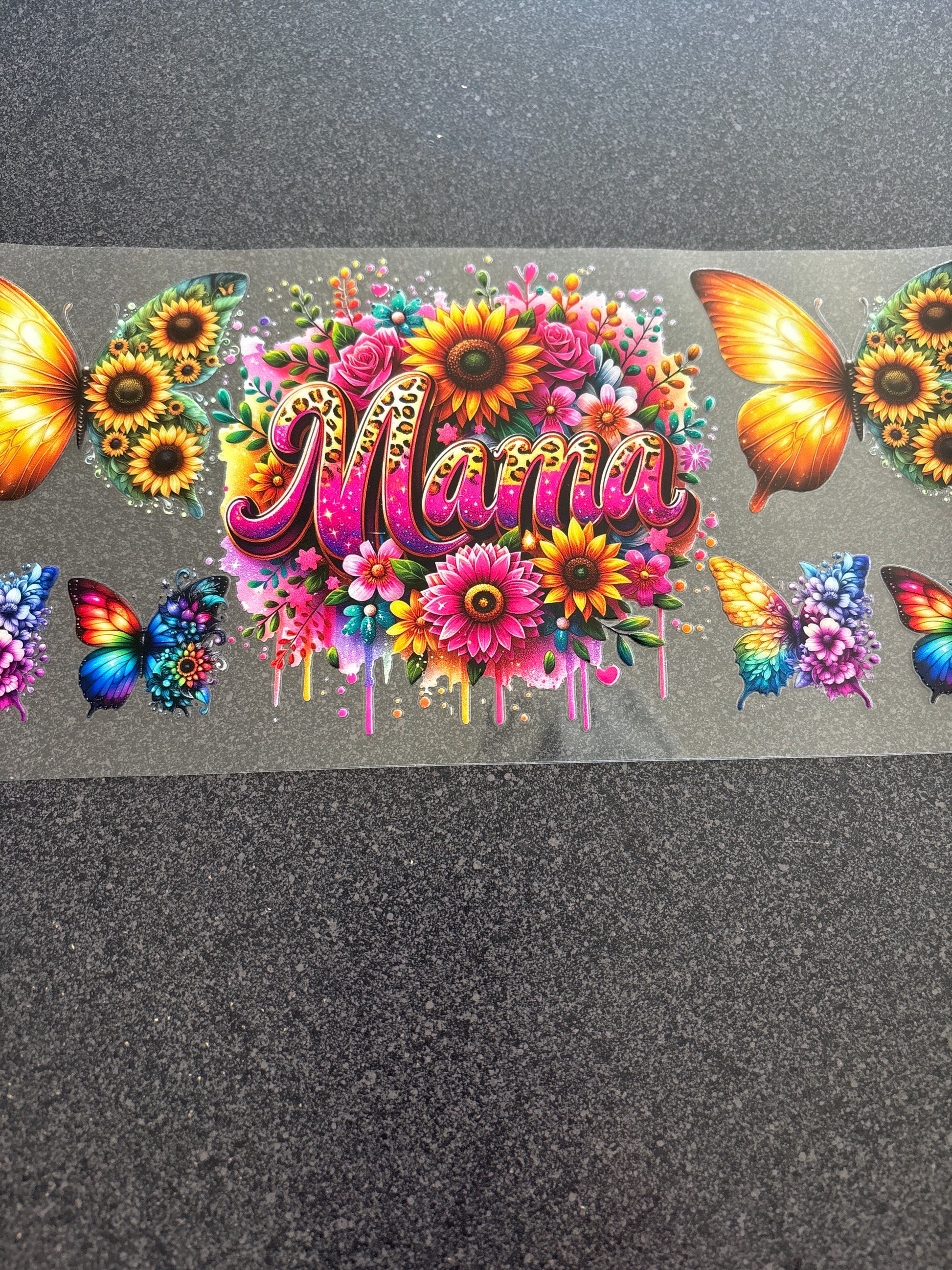 MAMA colourful cheetah print and butterflies