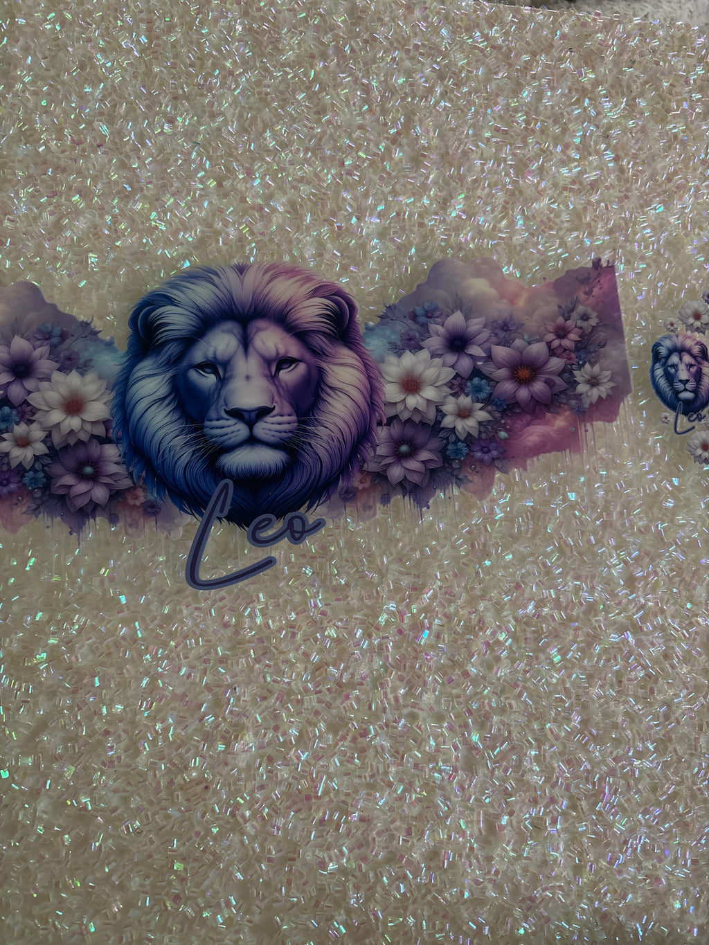 Leo zodiac Lion with Lid Decal