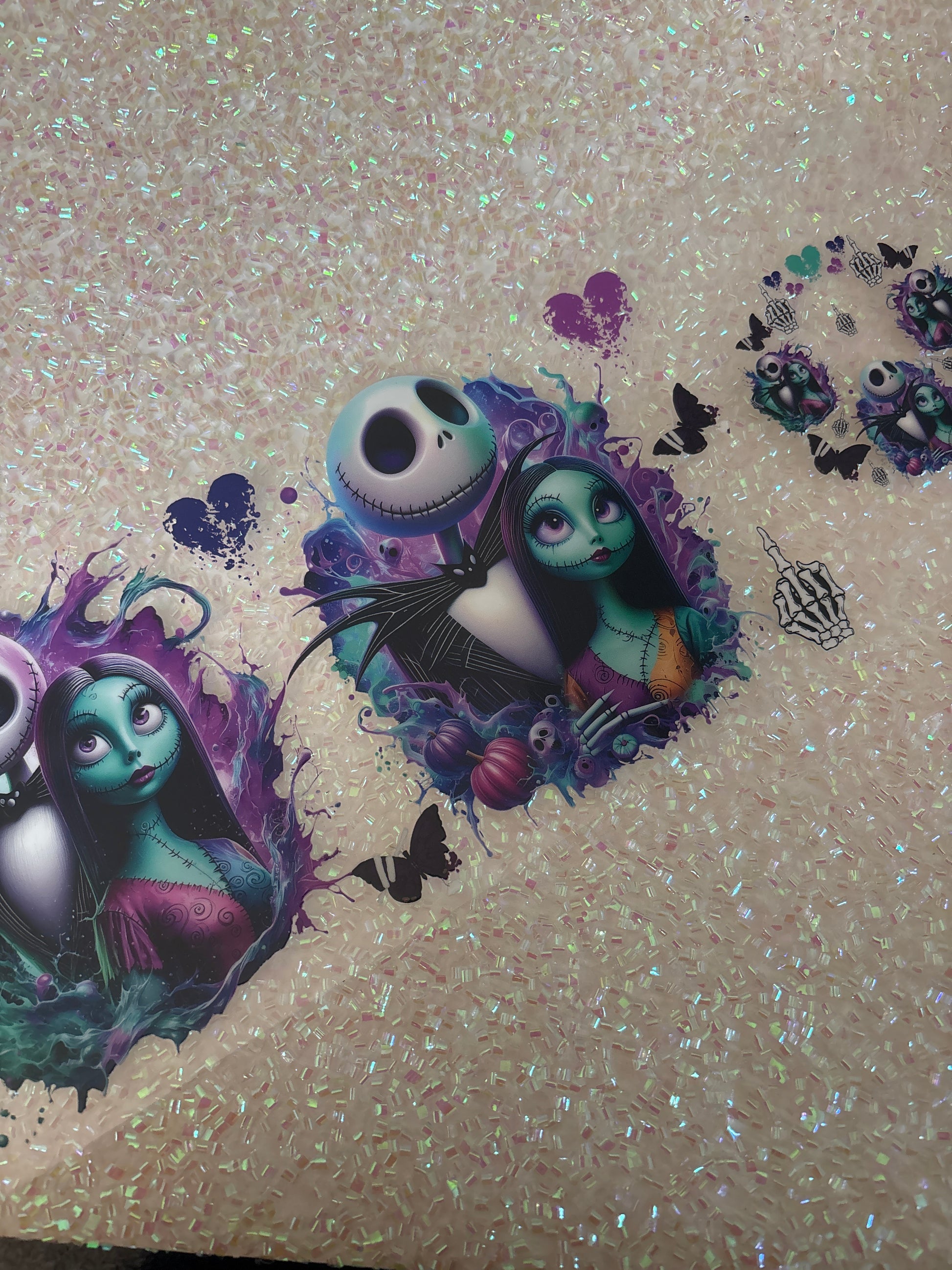 Jack and Sally with lid decal