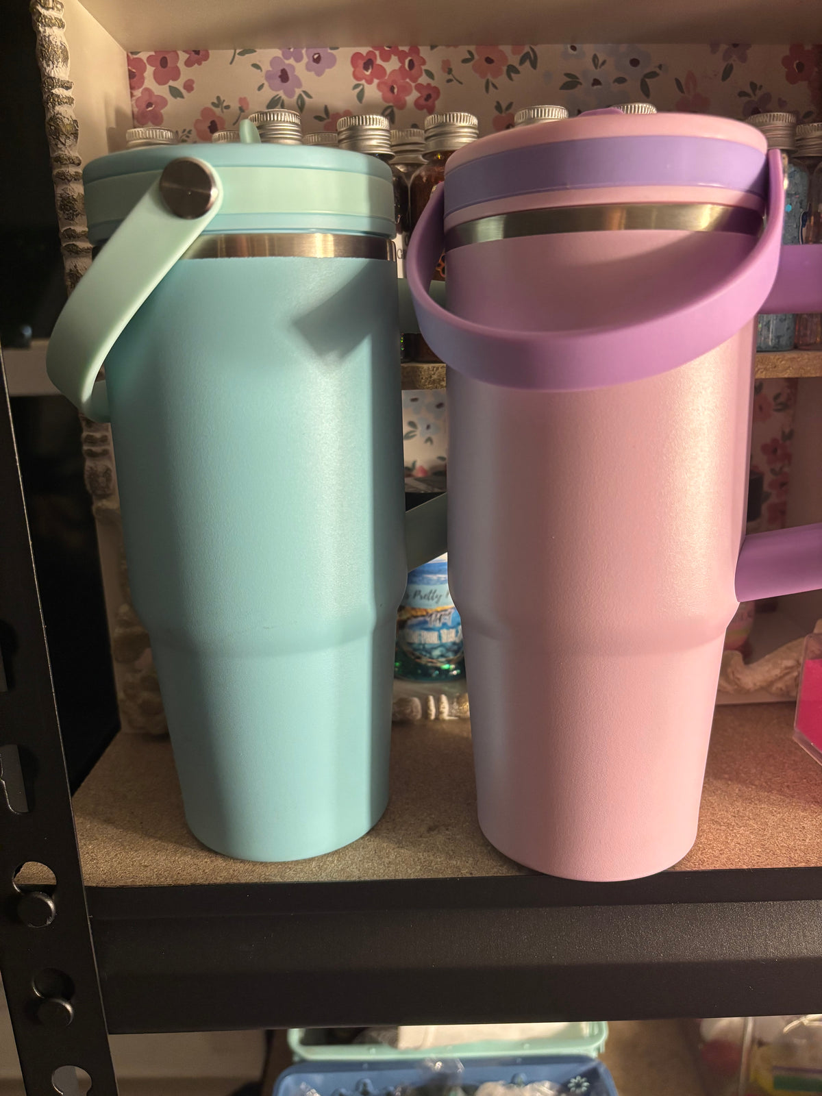 20oz Stainless Sippy Straw Tumbler (With Handle)