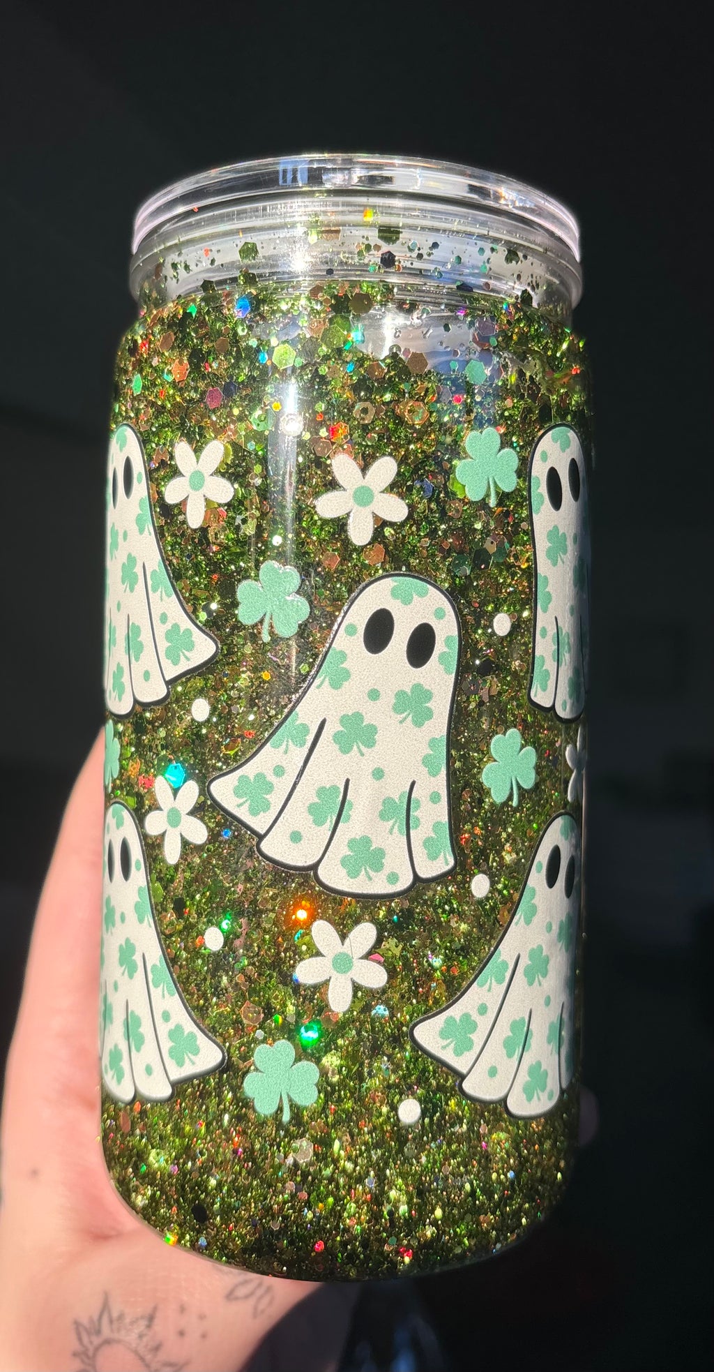 16oz shamrock ghost☘️