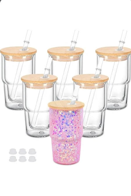 3oz Snowglobe Shot Glass