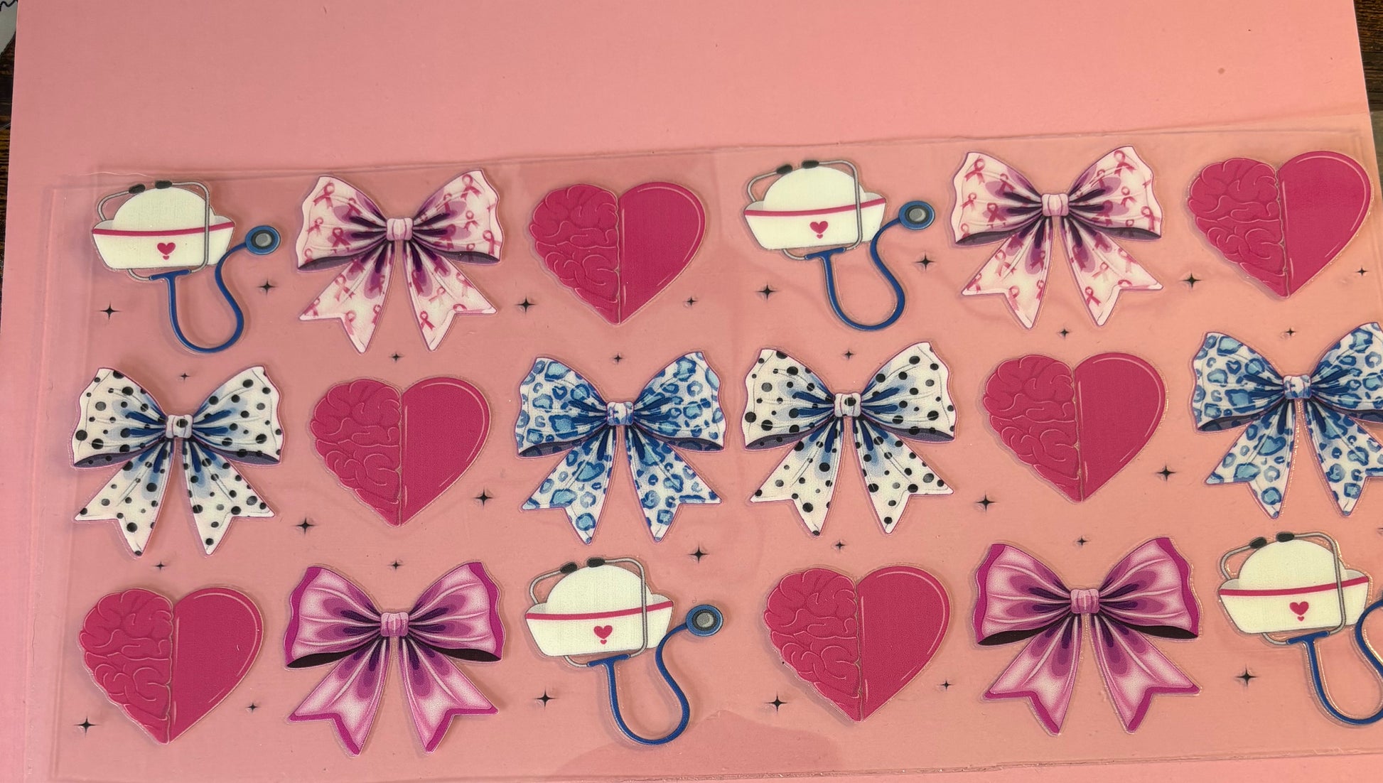 Nurse hearts and bows