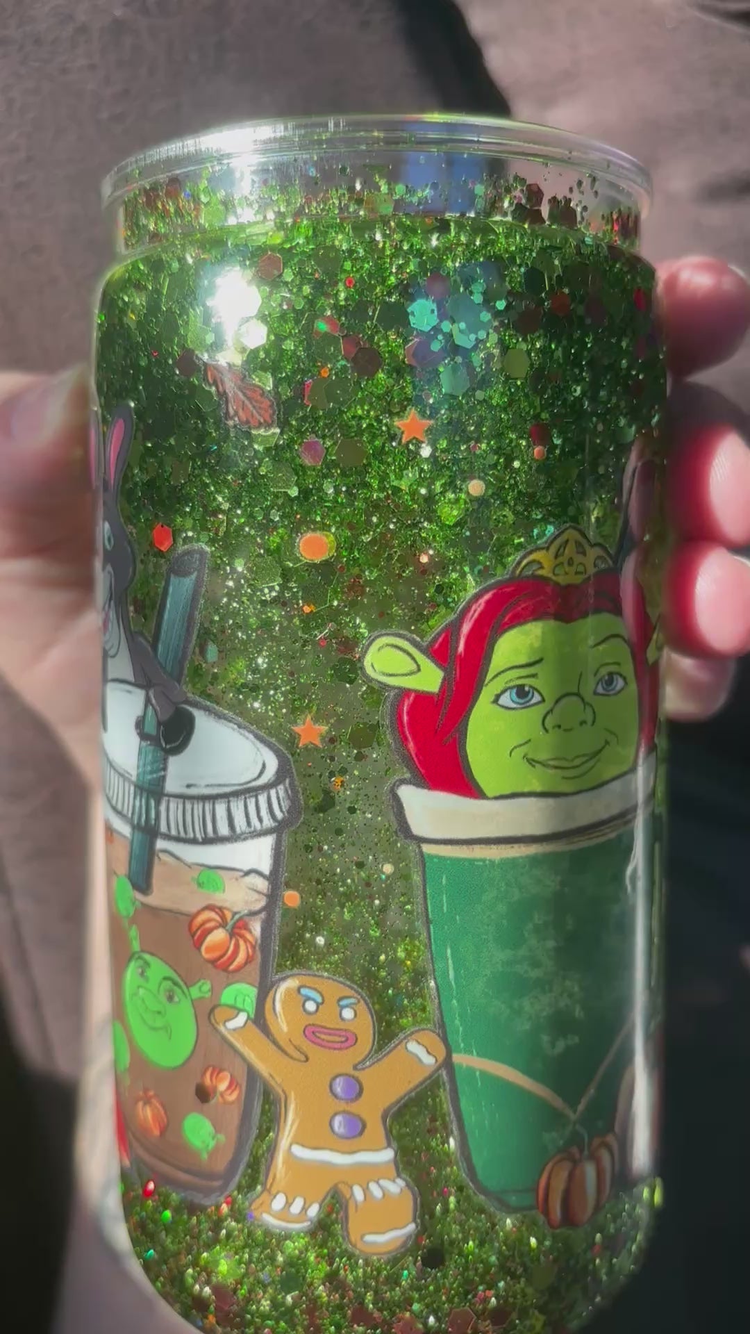 16oz shrek cup💚